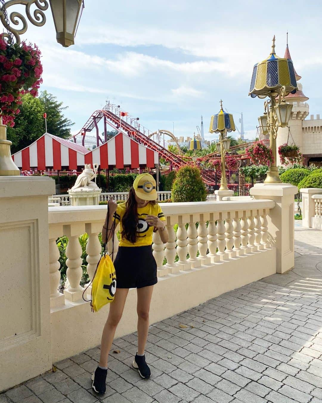 片山夏実のインスタグラム：「💛💛💛💛 #singapore #シンガポール #uss  #ミニオン #minions」