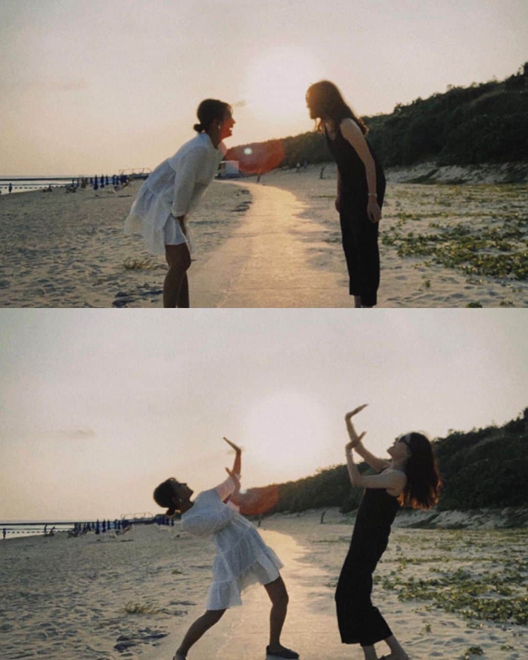 七原月乃のインスタグラム：「太陽みたいな子と太陽一緒に持ち上げた日🌝🌇🌞(？) ・ ・ ・ #気持ち次第で一生青春説」