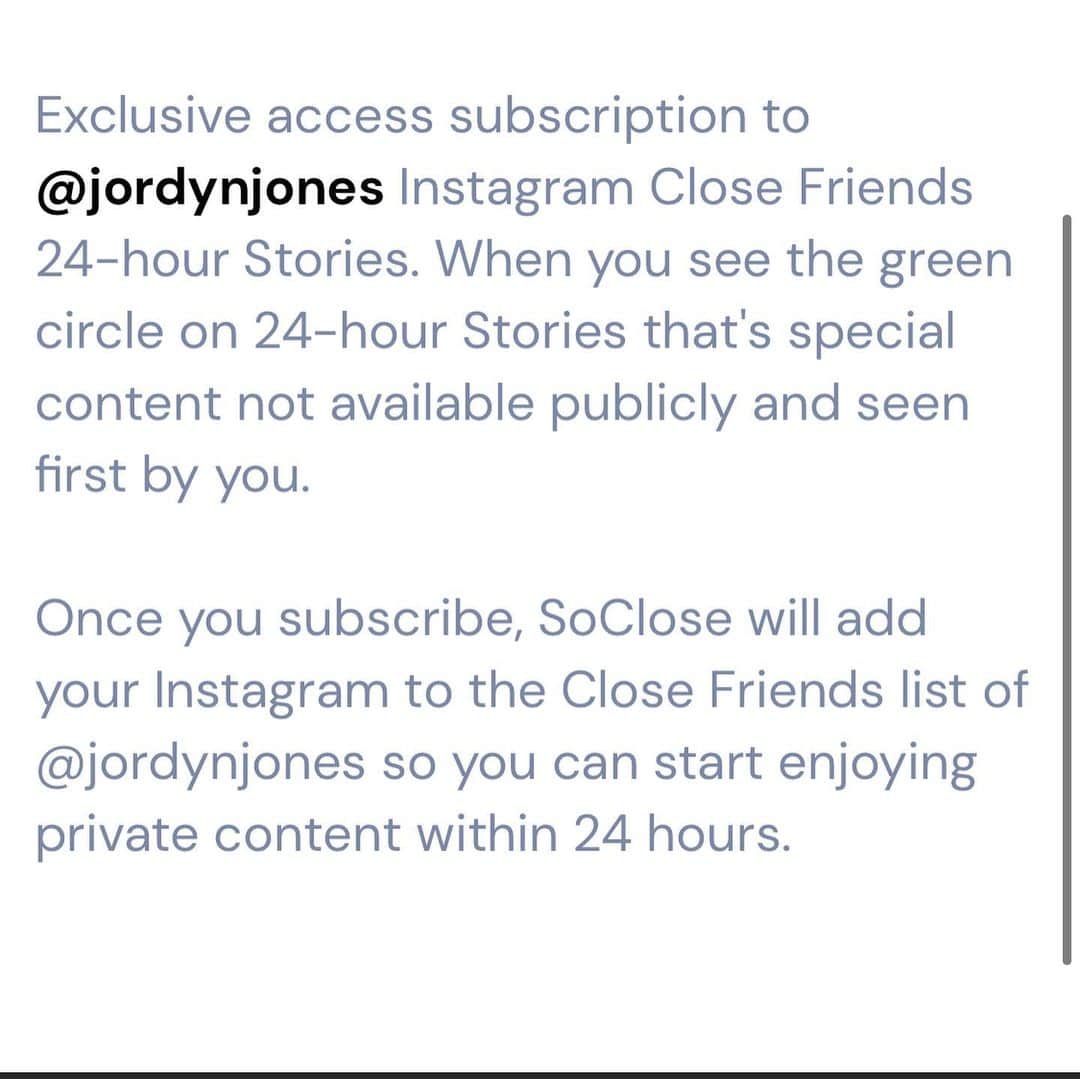 ジョーディン・ジョーンズさんのインスタグラム写真 - (ジョーディン・ジョーンズInstagram)「🔥TODAY & TOMORROW ONLY 🔥 50% off my Close friends list for cyber monday!!!! Link in bio to be added straight to my close friends story right here in instagram 🙏🏼 Exclusive videos & photos, BTS & Things i can’t post on my normal stories 🤷🏼‍♀️ link in bio now!!!」11月30日 4時38分 - jordynjones