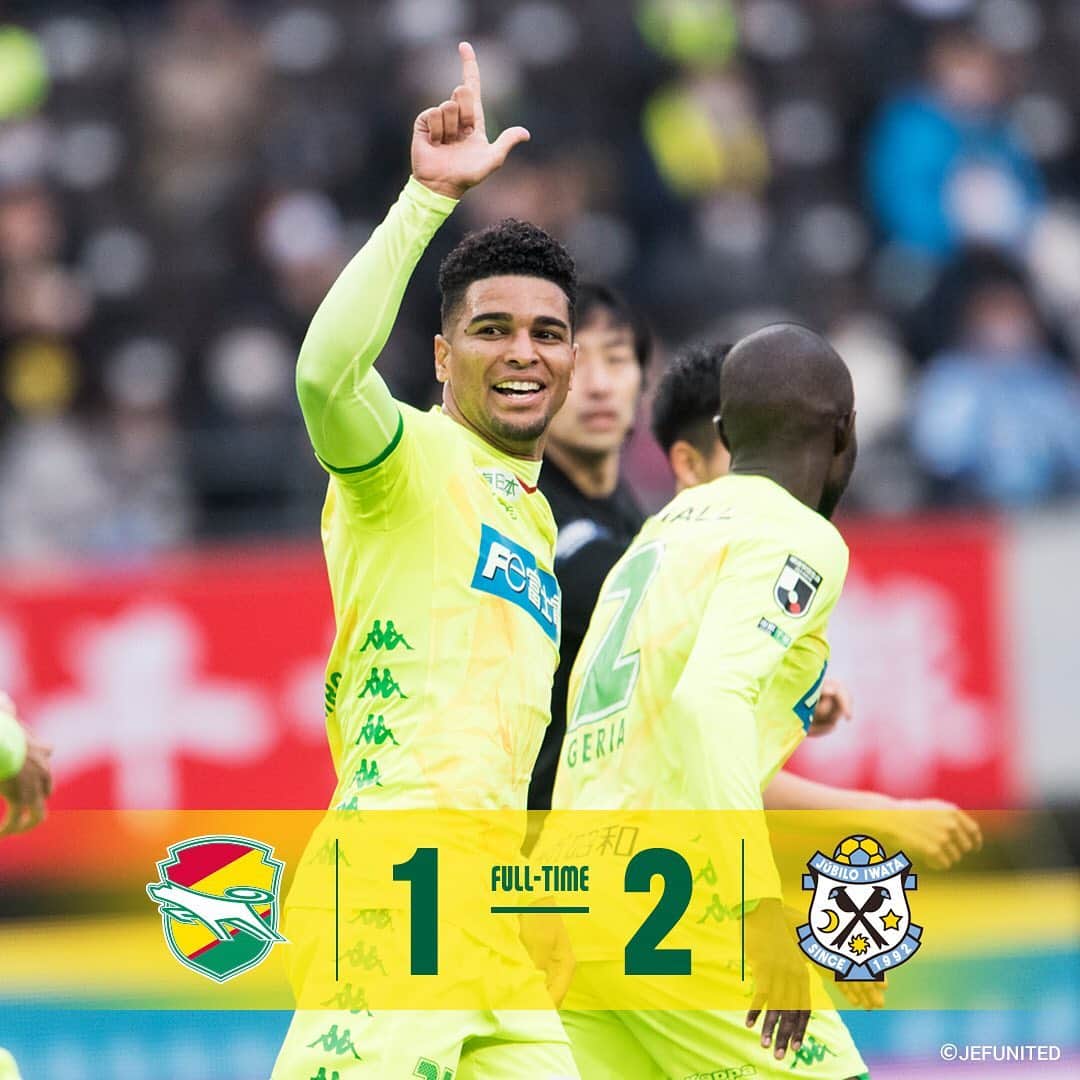 ジェフユナイテッド市原・千葉のインスタグラム：「ジュビロ磐田戦試合結果 千葉 1-2 磐田  【得点者】 アラン ピニェイロ  #jefunited #ジェフ千葉 #WINBYALL」