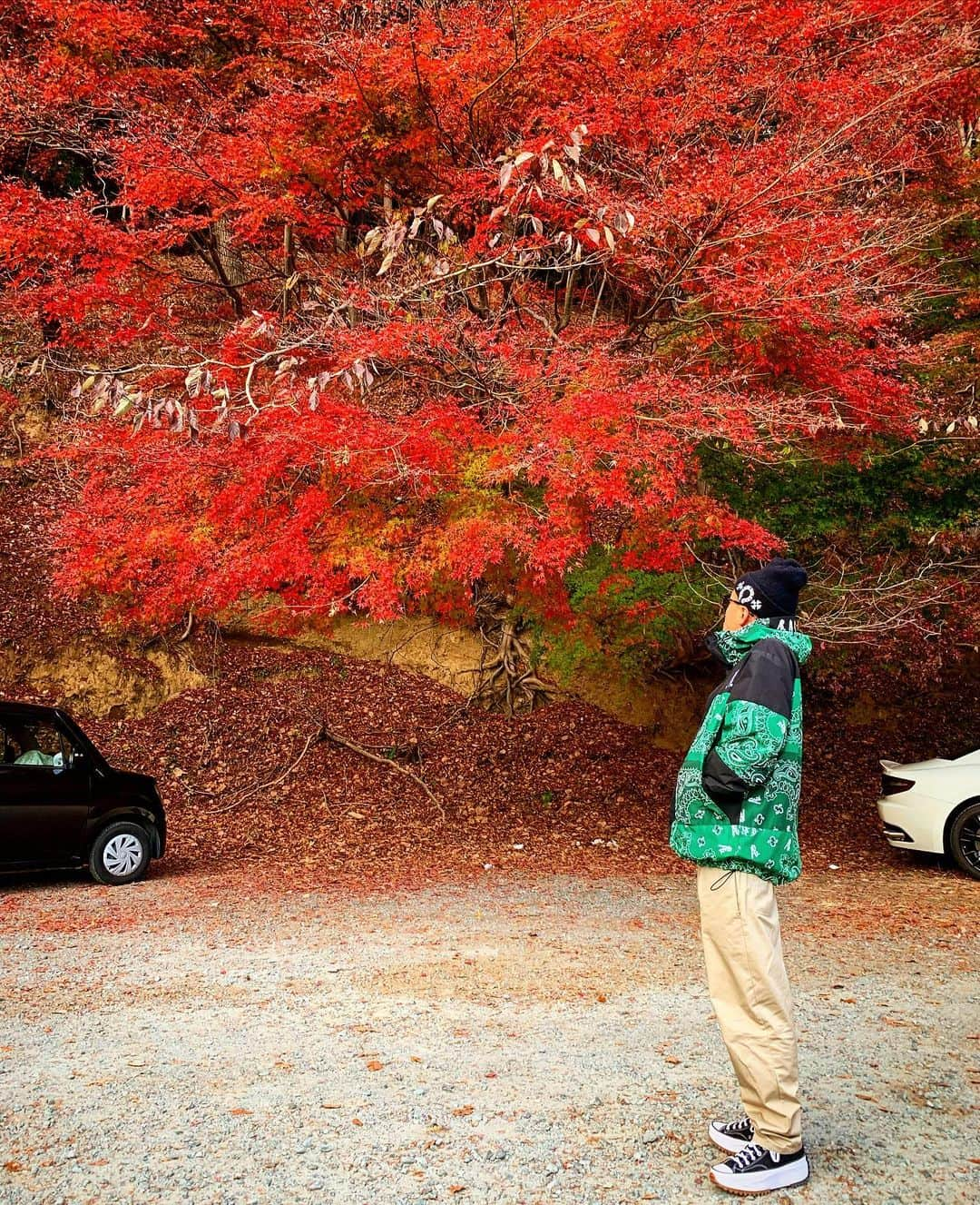 イルマニアさんのインスタグラム写真 - (イルマニアInstagram)「紅葉ってほんと綺麗🍁 コロナがまたすごいから東京は行くのやめて河口湖へドライブ🚗🗻🍁 こんな休日も悪くない😊 #紅葉#イルマニア#mcma#drive#河口湖#runstarhike #converse #aside#idiot#chromehearts #ペイズリー#paisley」11月29日 21時13分 - mcma0821