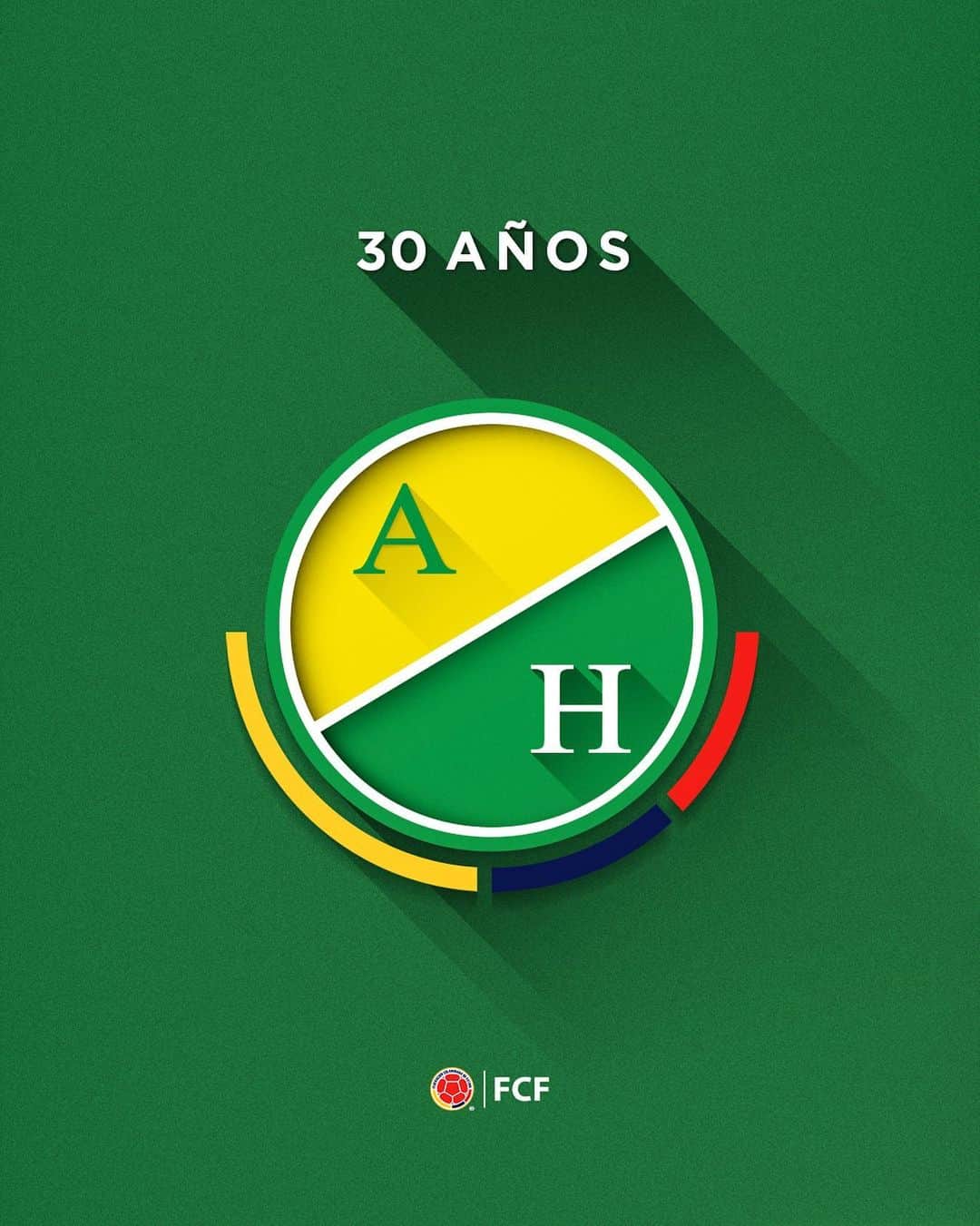 サッカー コロンビア代表チームのインスタグラム：「¡Feliz cumpleaños @clubatleticohuila ! 👍  Felicitamos al cuadro Opita en su aniversario #️⃣3️⃣0️⃣  Un abrazo de gol ⚽️」