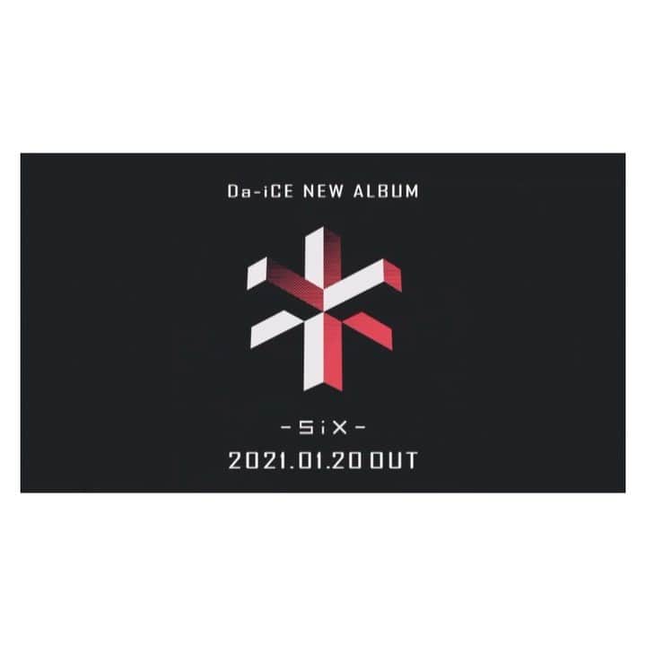 のインスタグラム：「Da-iCE New Album "SiX" 2021,1,20 release!!!!!!  1・DREAMIN'ON 2・amp 3・image 4・CITRUS 5・EASY TASTY  6・SiX」