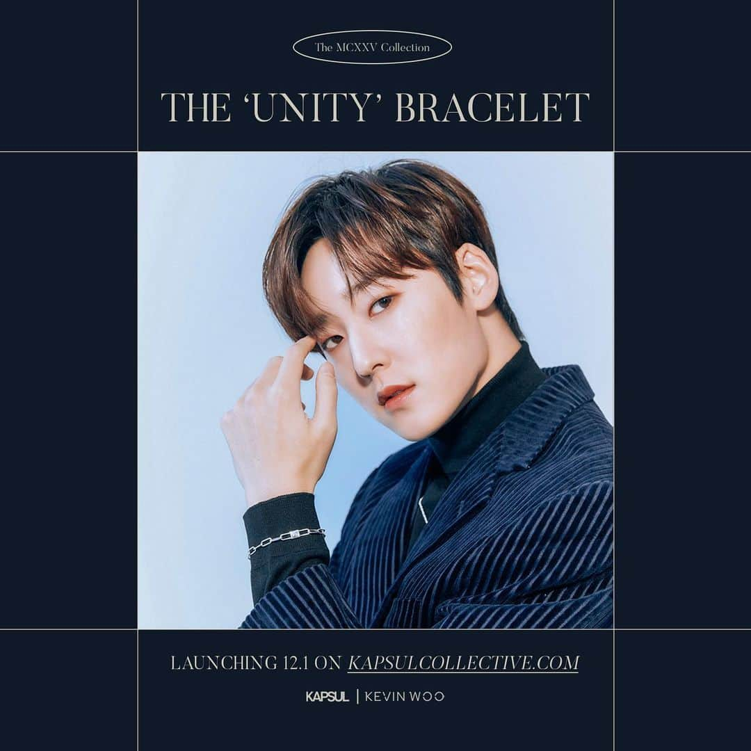 ケビン さんのインスタグラム写真 - (ケビン Instagram)「The ‘UNITY’ Bracelet   Launching on Dec. 1 exclusively available worldwide at @kapsul.collective   #KAPSULxKEVINWOO #KAPSULCollective #KevinWoo #MCXXVcollection」11月30日 0時00分 - kevinwoo_official