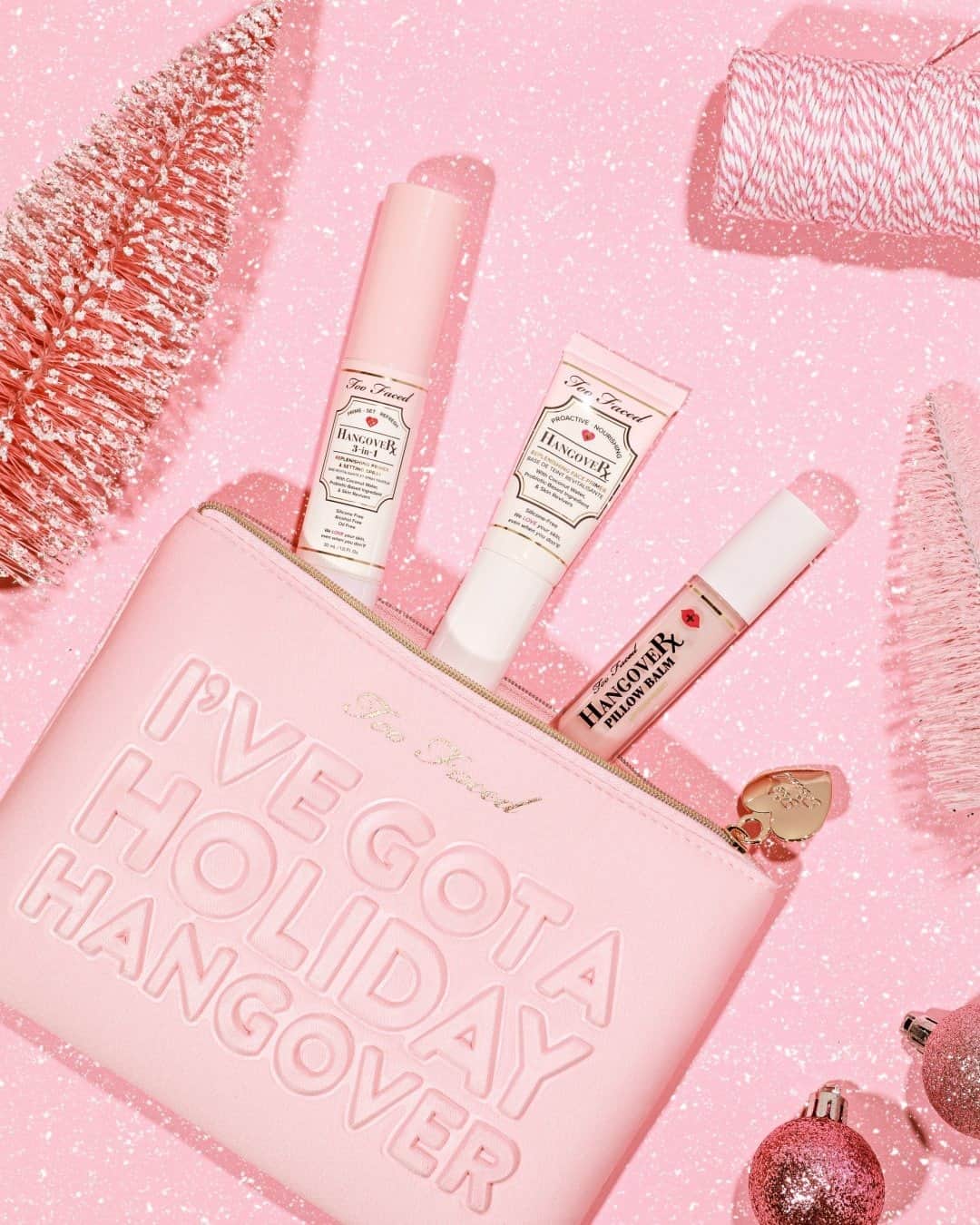 Too Facedのインスタグラム：「Recover from the holidays with our ultimate Hangover Skincare Set! ✨ Everything is infused with Hangover’s signature hydrating coconut water and skin-loving ingredients. 💦 Get yours @ultabeauty! #tfhangover #toofaced」