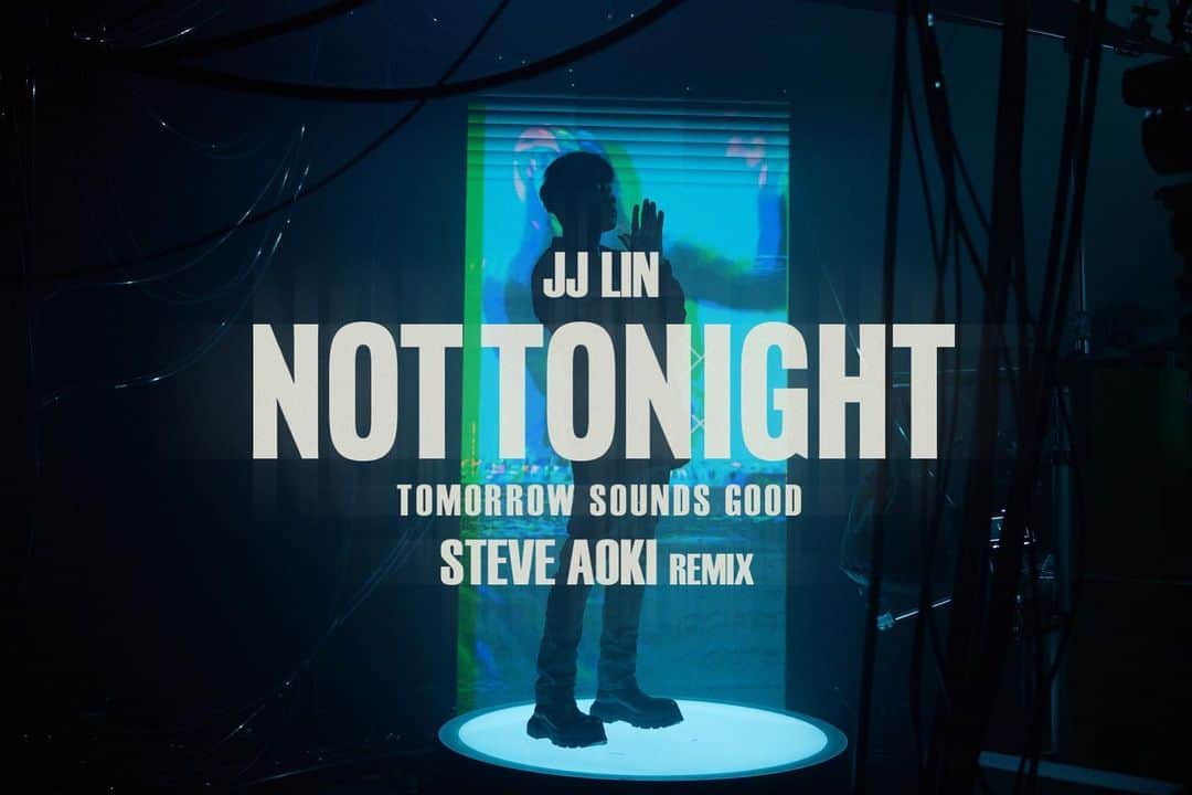 林俊傑のインスタグラム：「⠀ Steve Aoki drop the beat! Can’t wait!!⠀ But first, Happy Birthday @steveaoki 🎂🎂🎂🎂 ⠀ ⠀ JJ Lin 林俊傑《Not Tonight》（Tomorrow Sounds Good Steve Aoki Remix）⠀ 🎵數位上架 New Single👉 https://lihi1.com/jIdYi⠀ 🎬MV首播 MV Premiere👉 https://lihi1.com/l4Viz⠀ ⠀ #JJSteveAokiNotTonight #SteveAoki ⠀ #JJLINLikeYouDo #NotTonight⠀ #HBDSteveAoki」