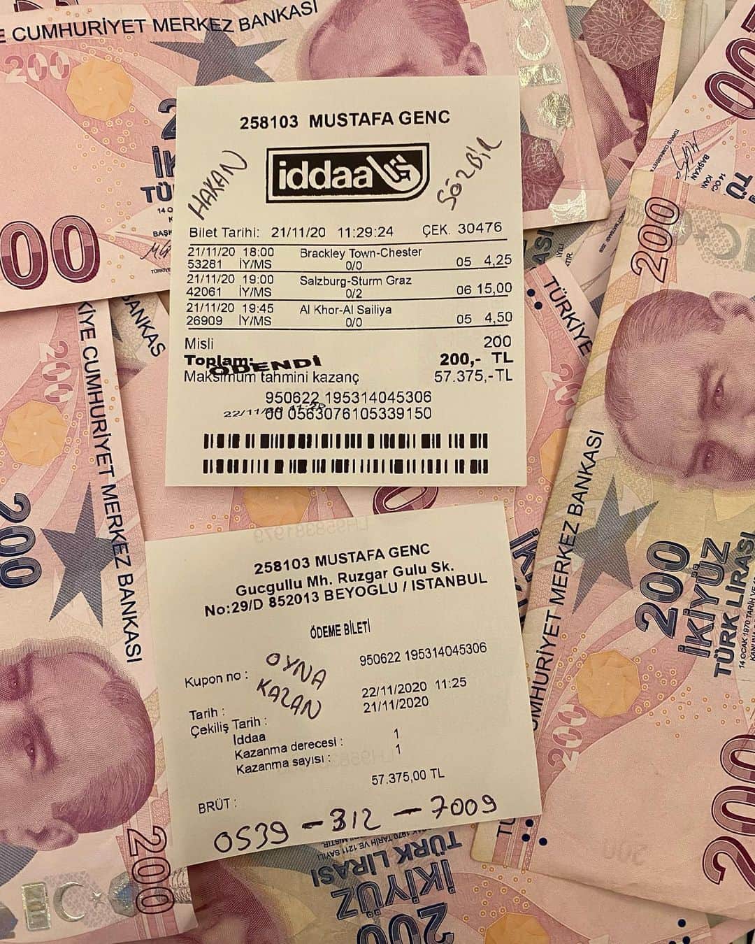ピタちゃんのインスタグラム：「★ İletişim : 📞 - 0539 312 7009- 📞 🏆 Hakan SÖZBİR 💯🏆  ★ Kuponumuz Her Zamanki Gibi Başarı İle Sonuçlanmıştır👏 ★ Oynayıp bizimle birlikte kazanan arkadaşları tebrik ediyorum🤝 ★ NE VERİRSEK GELİYOR , SAYEMİZDE HERKES KAZANMAYA DEVAM EDİYOR💸 ★ Maçlarımıza güven % 100 dür !💯 ★ Hiçbir şekilde en ufak yatma ihtimali bile vermiyoruz ! ❌ ★ Ama olası bir aksilikte TELAFİ ve İADEMİZ mevcuttur tabi bu aksilik İMKANSIZ‼️ ★Hakan SÖZBİR VARSA KAYBETMEK YOK.!」