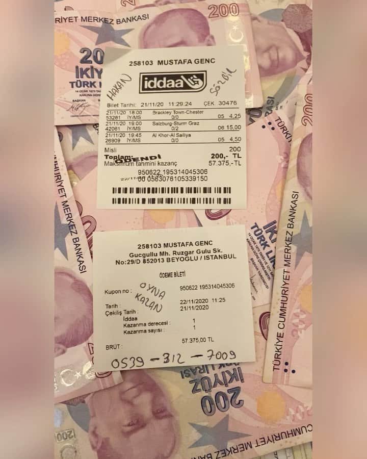ピタちゃんのインスタグラム：「★ İletişim : 📞 - 0539 312 7009- 📞 🏆 Hakan SÖZBİR 💯🏆  ★ Kuponumuz Her Zamanki Gibi Başarı İle Sonuçlanmıştır👏 ★ Oynayıp bizimle birlikte kazanan arkadaşları tebrik ediyorum🤝 ★ NE VERİRSEK GELİYOR , SAYEMİZDE HERKES KAZANMAYA DEVAM EDİYOR💸 ★ Maçlarımıza güven % 100 dür !💯 ★ Hiçbir şekilde en ufak yatma ihtimali bile vermiyoruz ! ❌ ★ Ama olası bir aksilikte TELAFİ ve İADEMİZ mevcuttur tabi bu aksilik İMKANSIZ‼️ ★Hakan SÖZBİR VARSA KAYBETMEK YOK.!」