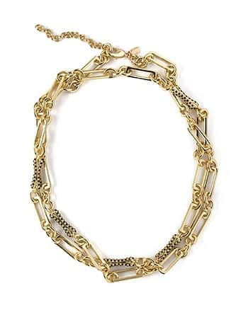 イオッセリアーニさんのインスタグラム写真 - (イオッセリアーニInstagram)「Nomad double chain necklace.  #fashionjewerly #brassnecklace #handmadejewelrydesign #jewelrydesign #nomadcollection #necklaces #bone #iossellianicollections」11月30日 1時39分 - iosselliani