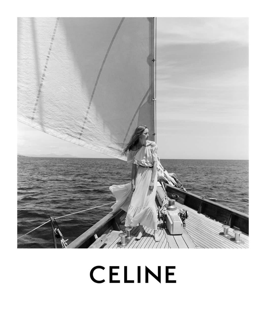 Celineさんのインスタグラム写真 - (CelineInstagram)「CELINE SPRING 21 CELINE PLEIN SOLEIL DRESS  COLLECTION AVAILABLE IN STORE AND AT CELINE.COM  RIANNE PHOTOGRAPHED BY @HEDISLIMANE IN SAINT-TROPEZ IN JUNE 2020  #CELINEBYHEDISLIMANE」11月30日 2時05分 - celine