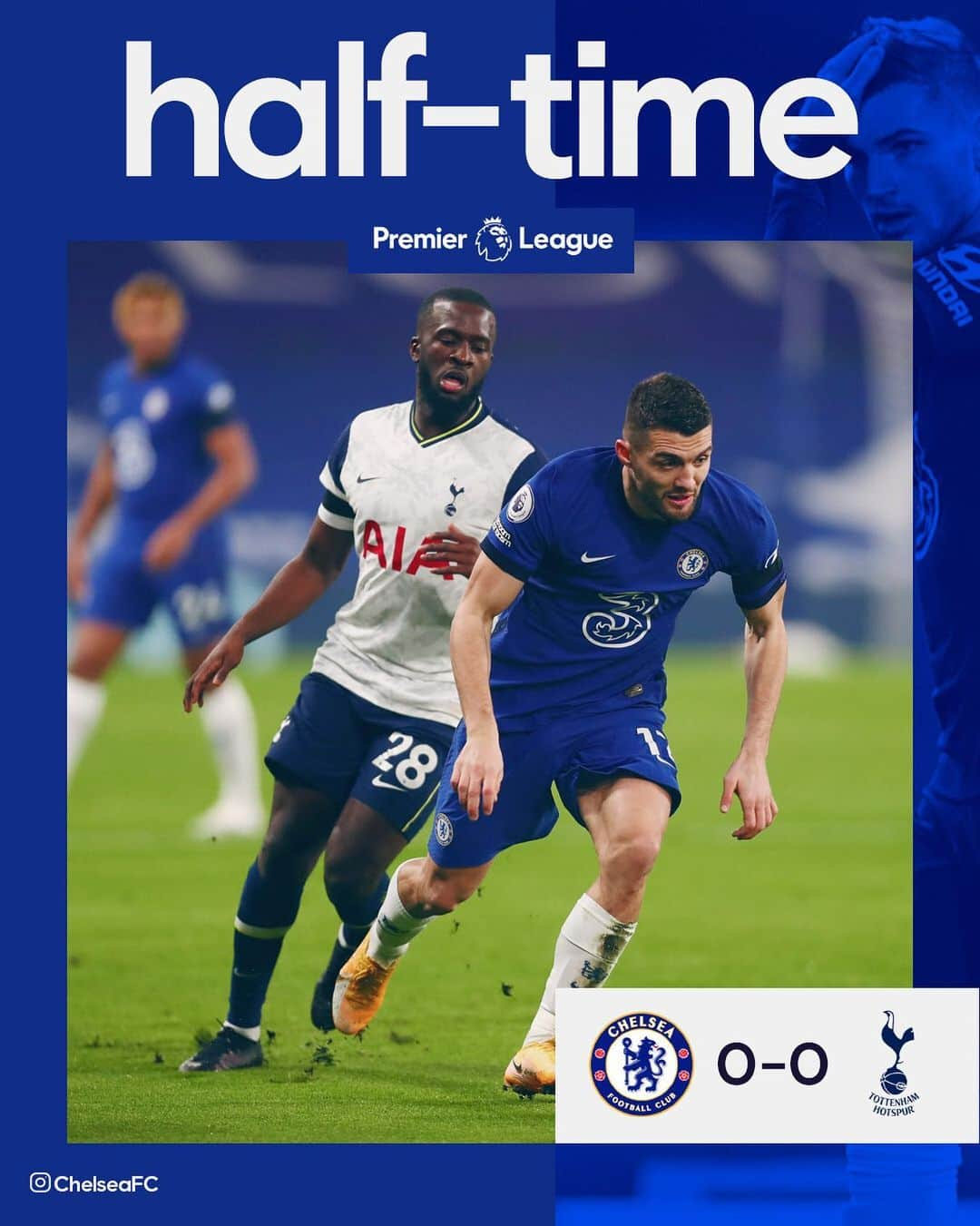 チェルシーFCさんのインスタグラム写真 - (チェルシーFCInstagram)「Nothing to separate the two sides at the break. #CHETOT #CFC #Chelsea」11月30日 2時19分 - chelseafc