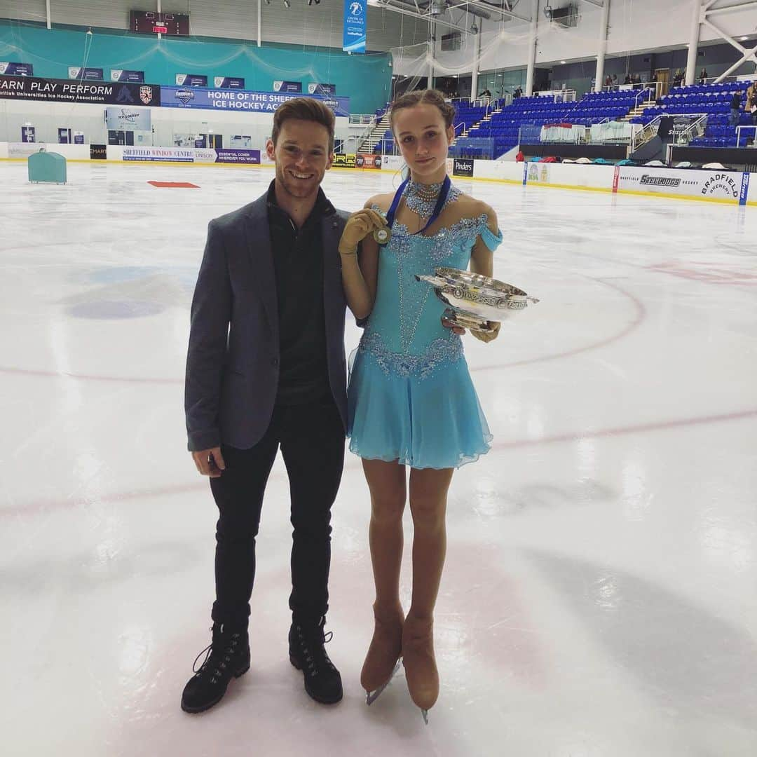 Phil Harrisさんのインスタグラム写真 - (Phil HarrisInstagram)「#throwback to one year ago! Happy memories ❤️🏆⛸ What a difference a year makes . . @britishiceskating @elenarusuk @nat_ice_centre @nottinghamarena #sportnotleisure #britishchampionships2019 #memories #proudcoach」11月30日 5時42分 - phil1harris