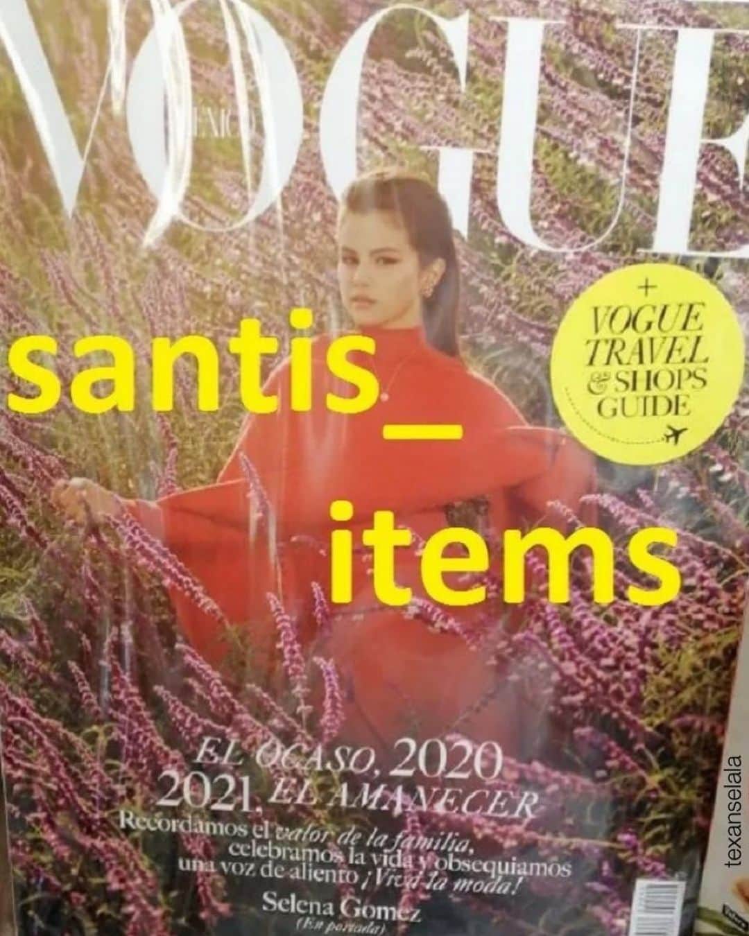 Always With Selenaのインスタグラム：「Selena’s Vogue Mexico December 2020」