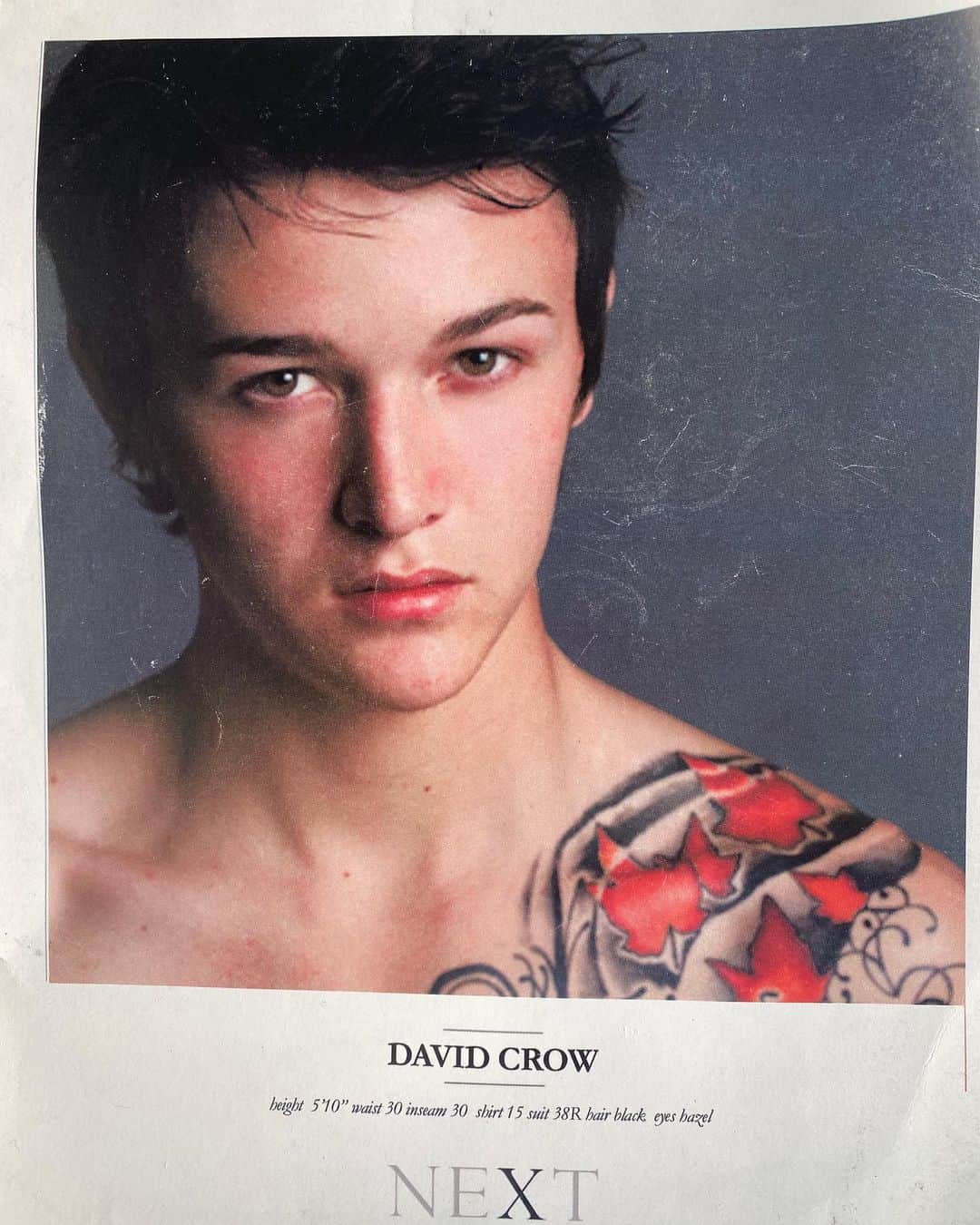 Ghastlyのインスタグラム：「Just found my old calling card from when I did modeling and acting in LA lol」