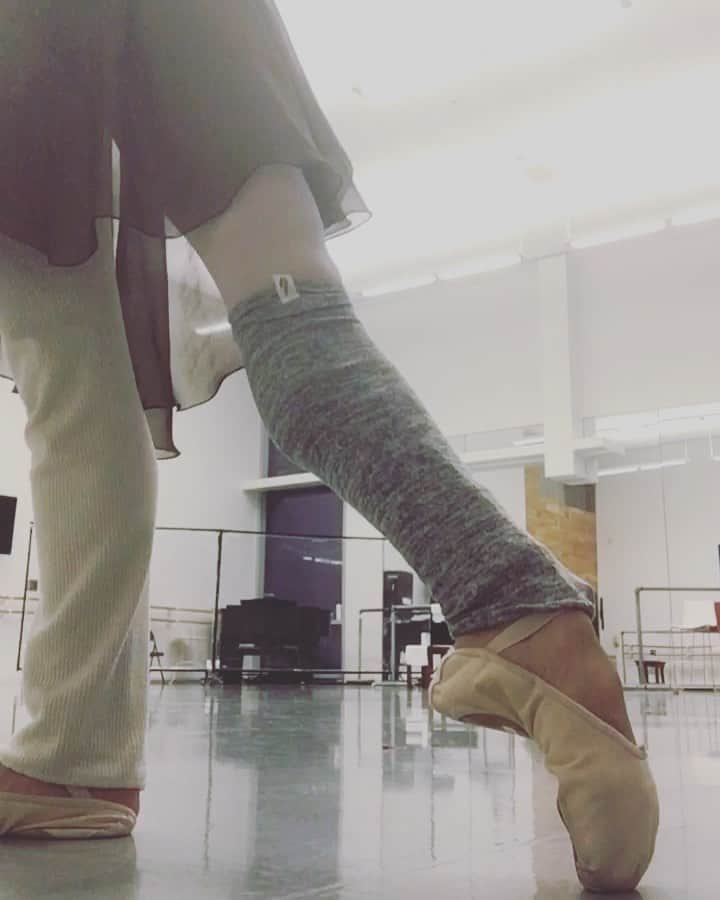 のインスタグラム：「・ Keeping my legs warm with @rubiawear by my lovely friend @ashleyellisb 💕💕💕  私の長年の親友 @ashleyellisb のレッグウォーマー @rubiawear を履いてレッスンしています💕💕💕  Ballet Shoes/ バレエシューズ: @grishkoworld   #legwarmers #rubiawear #friends #ballet #ballerina #practice #dance #バレエ　#バレリーナ　#レッグウォーマー　#親友 #自主練　#ダンス」
