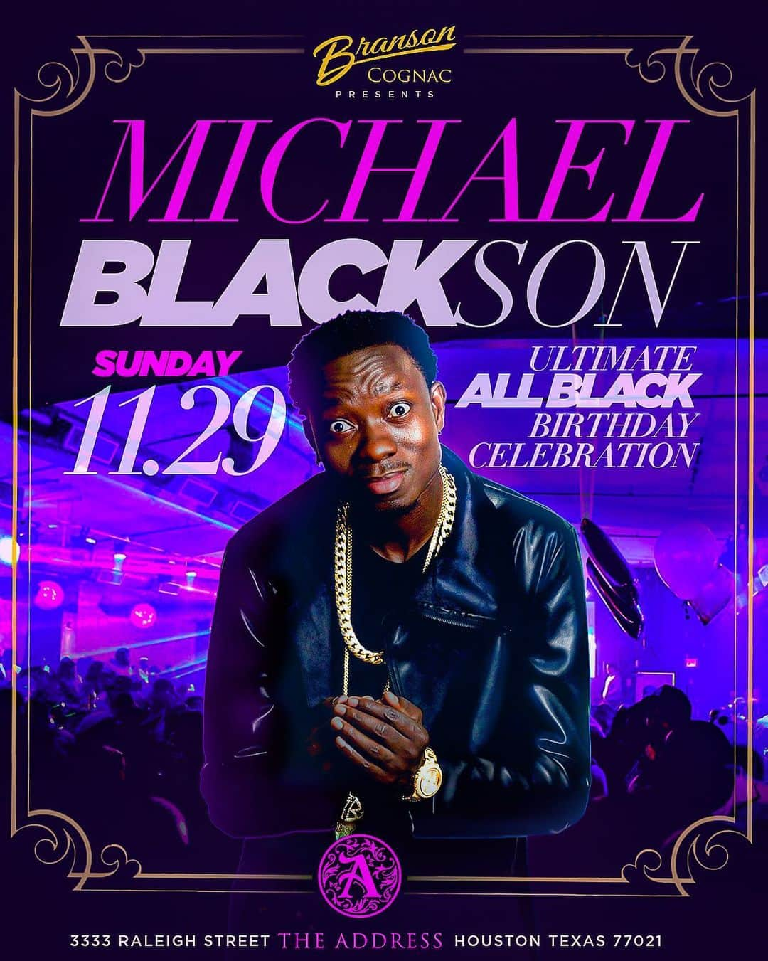 50セントさんのインスタグラム写真 - (50セントInstagram)「Branson lifestyle Happy Birthday @michaelblackson it’s lit🔥 all black party tonight. #bransoncognac #lecheminduroi」11月30日 9時19分 - 50cent