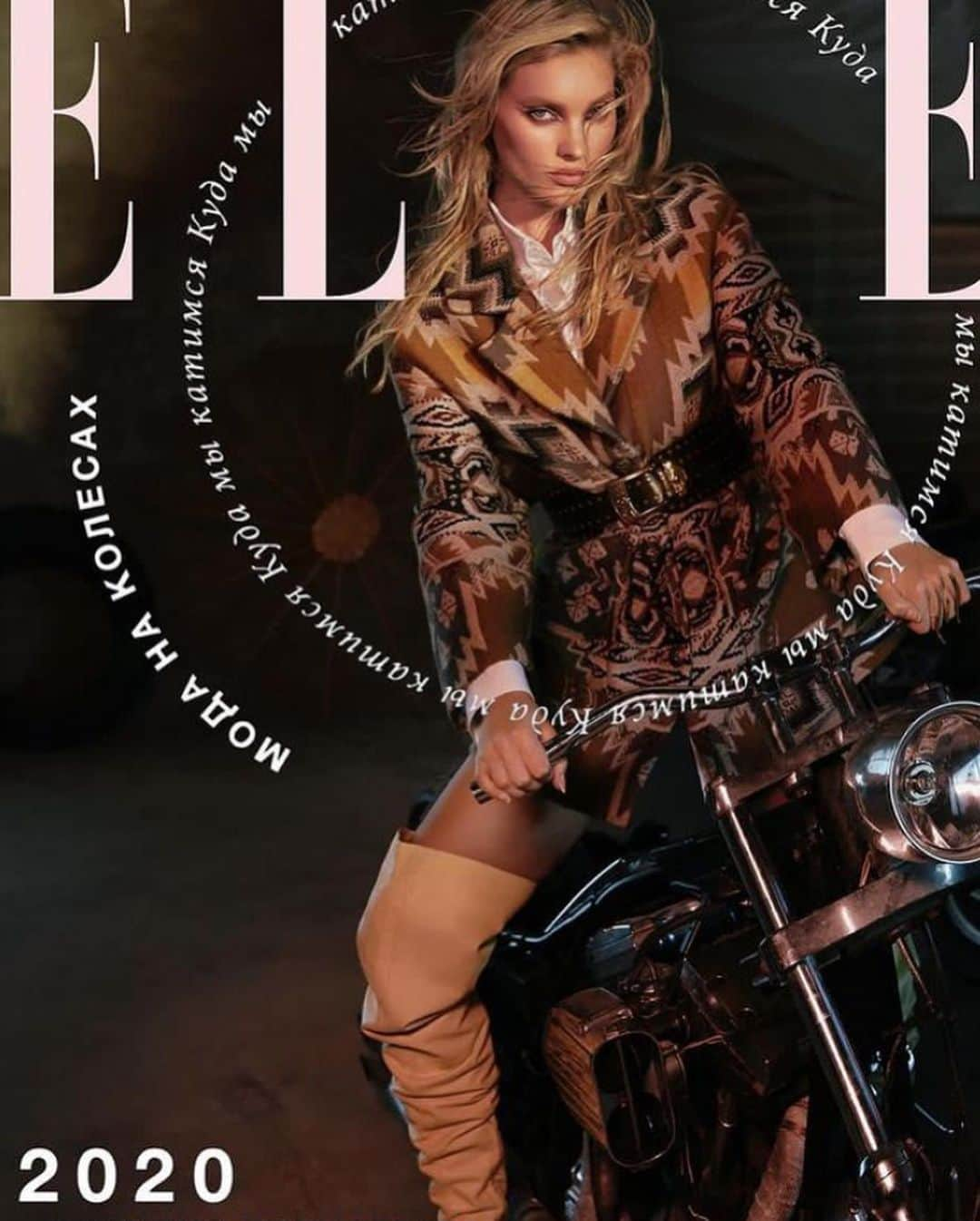 エルザ・ホスクさんのインスタグラム写真 - (エルザ・ホスクInstagram)「Shot this @elle_russia by @gregswalesart coverstory when i was 4.5 months pregnant and it was so hot in this bikeshop, any faceshine is 100% real sweat😅 Plus a little help from @raoulalejandre 🥰」11月30日 9時19分 - hoskelsa