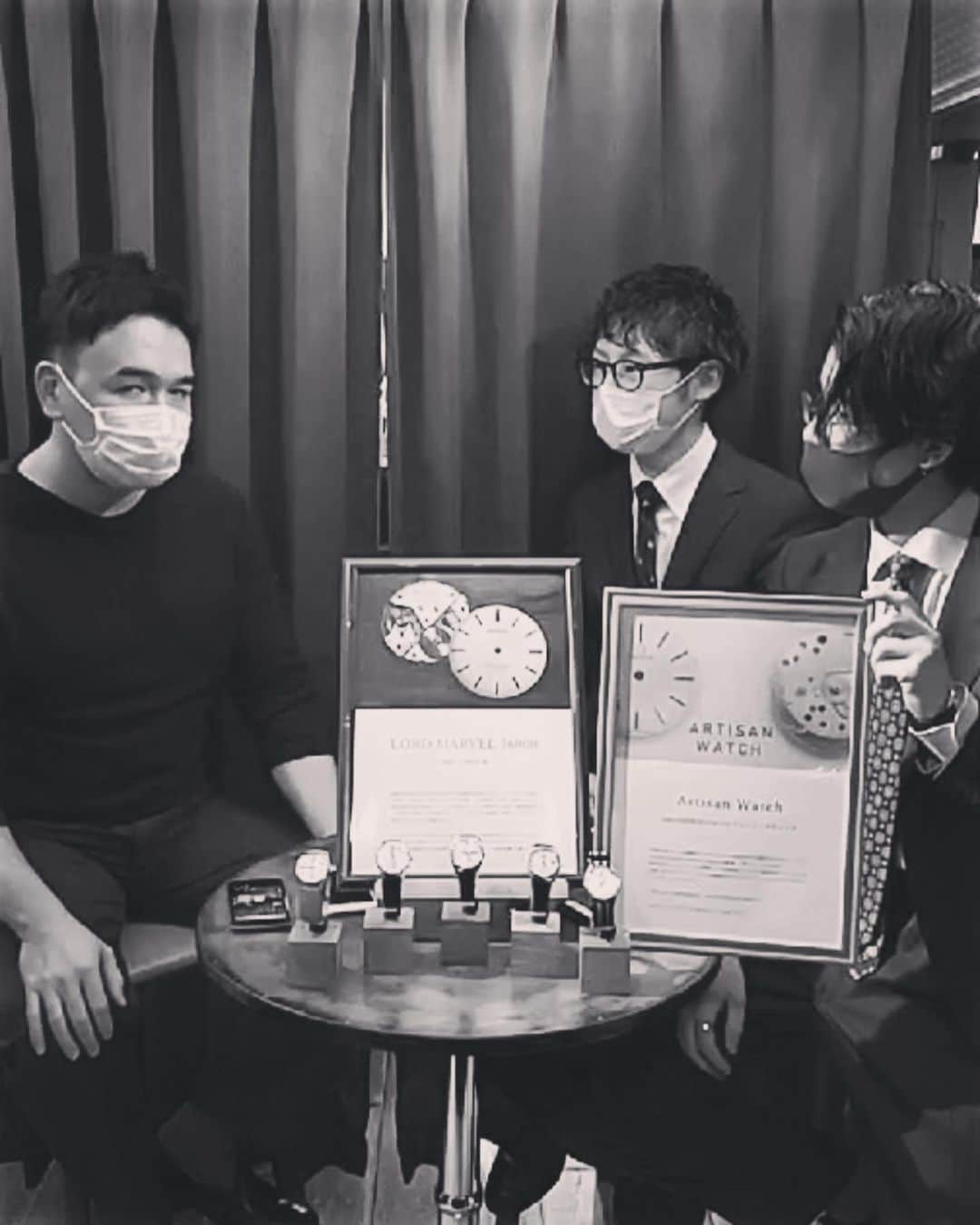 のインスタグラム：「【ブリフトTV 第三回】 今回のゲストは　@craftsman_watch_japan  内村時計店三代目店主　内村太郎さんが語るビンテージSEIKOの素晴らしさ！肉体美にも言及されているトークライブぜひ観てください！ @brift.h_aoyama アカウントのIGTVをチェケラ❗️ mc : @koya_inada_brifth @yama.shoeshine   #craftsmanwatchjapan #vintage #vintageseiko #seiko #grandseiko #kingseiko #lordmarvel #羊の皮を被った狼 #brifth #shoeshine」