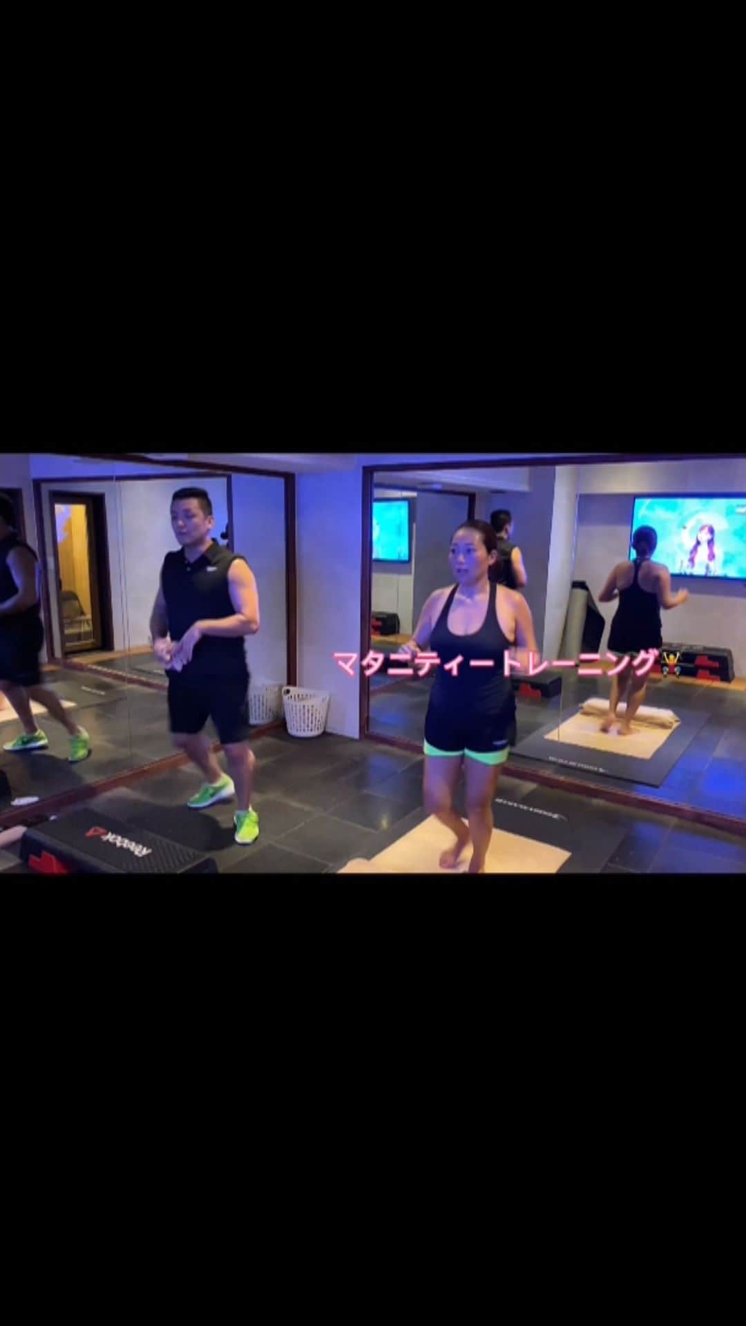 迫田愛子のインスタグラム：「マタニティートレーニング🤰🏋️‍♀️ww  @thep」