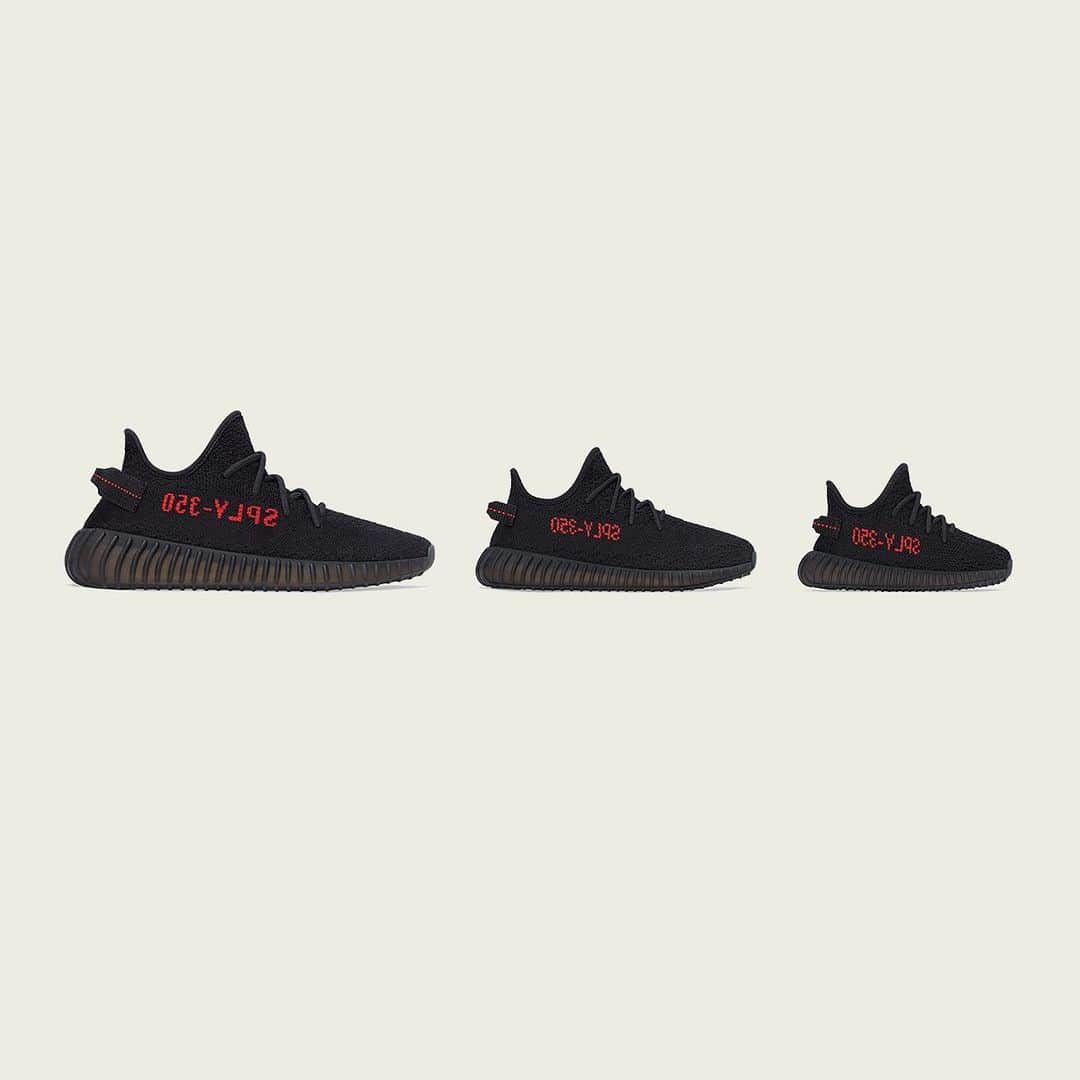 adidas Originalsのインスタグラム：「YEEZY BOOST 350 V2 CORE BLACK/ CORE BLACK/ RED. AVAILABLE DECEMBER 5 AT ADIDAS.COM/YEEZY AND ON THE ADIDAS APP IN SELECT COUNTRIES.​」