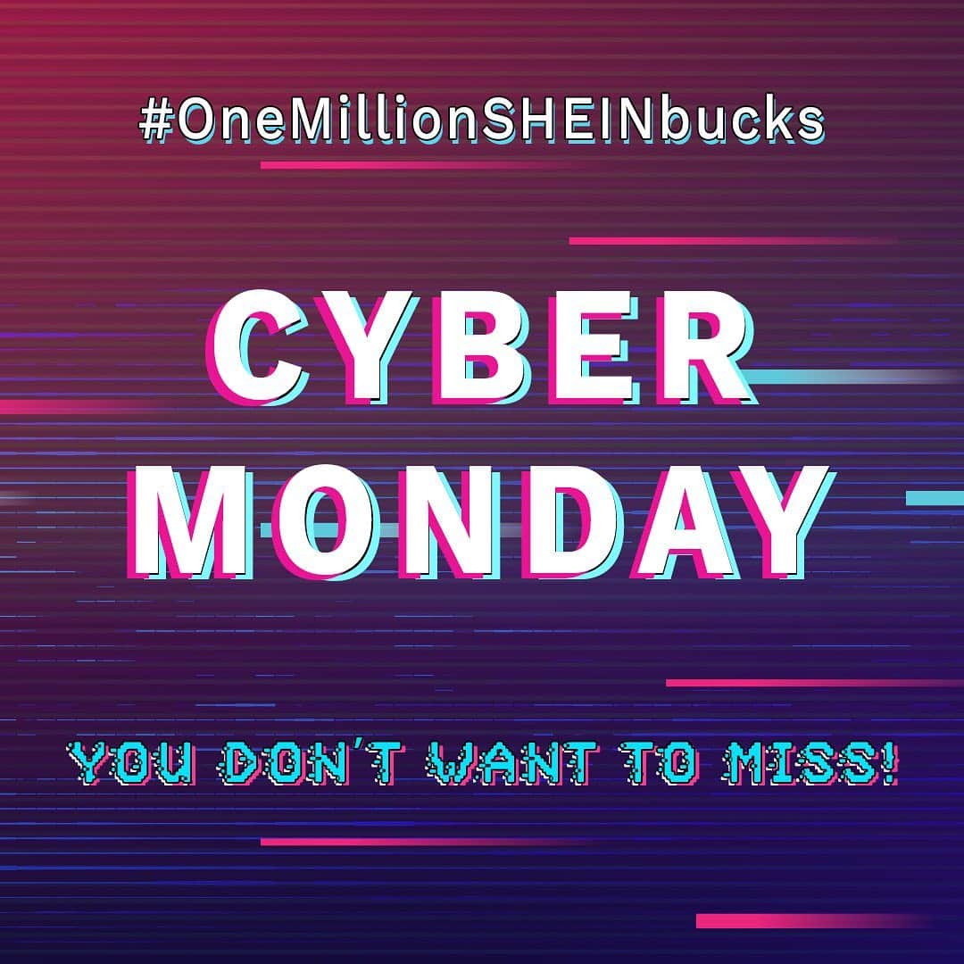 SHEINさんのインスタグラム写真 - (SHEINInstagram)「Cyber Monday is Here!  Shop our amazing deals, discounts, gifts with up to 80% off sitewide!  You don't want to miss! #OneMillionSHEINbucks #CyberMondayDeals」11月30日 23時23分 - sheinofficial