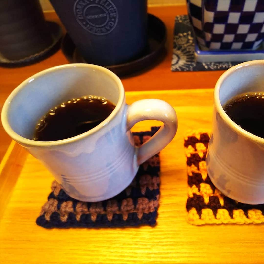 みながわゆみさんのインスタグラム写真 - (みながわゆみInstagram)「#コーヒー #coffee #コーヒーカップ #コースター #ドリップコーヒー #蔵王の森焙煎工房 #男爵ブレンド #コーヒー好き #コーヒー好きな人と繋がりたい #写真好き #写真好きな人と繋がりたい」11月30日 14時57分 - nama.09.19