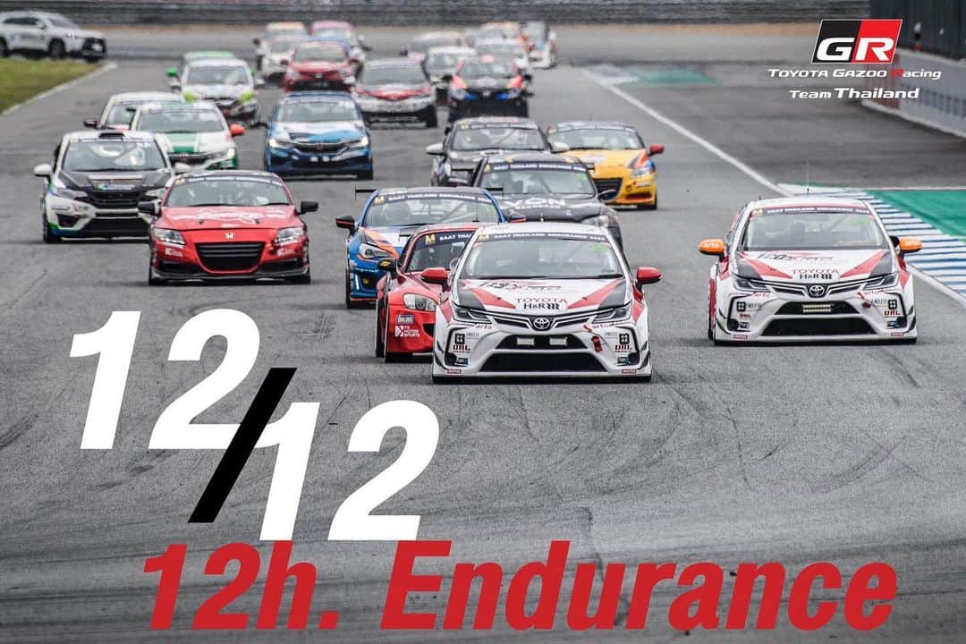 Toyota team thailandさんのインスタグラム写真 - (Toyota team thailandInstagram)「เตรียมตัวเชียร์กันกับแมทช์ส่งท้ายปีอย่าง 12h. Super Endurance 2020 ในวันที่ 10-12 ธันวาคมนี้ Class: D2 🚗Car No.219 - Corolla Altis GR Sport Nürburgring  Drivers: สุทธิพงศ์ สมิตชาติ (อาร์โต้) // ณัฐวุฒิ เจริญสุขะวัฒนะ (วัว) // มานัต กุละปาลานนท์ (ต้น) 🚗Car No.220 - Corolla Altis GR Sport Nürburgring  Drivers: ณัฐพงษ์  ห่อทองคำ (แมน) // เฉิน เจี้ยน หงษ์ // กรัณฑ์ ศุภพงษ์ (จั้ม) 🚗Car No.221 - Toyota 86 Drivers: อัครพงษ์ อัคนีนิโรธ (X) // กฤษฏิ์ วสุรัตน์ (กล้า) // เคนทาโร่ ซึจิโทริ พร้อมด้วยนักแข่งจากรายการ TOYOTA Gazoo Racing Motorsport Class: D3  🚗Car No.317 - Toyota Corolla Altis GR (OMR) Drivers: ชิบะ เคนทาโร่ // สรุศักดิ์ ดาเก็ง (บัส) // เพียว หงษ์ปาน (เพียว) // สัณหวัช วงศ์เจริญ (โฟล์คกี้) Class: D4 🚗Car No.419 - Vios (OMR) Drivers: ภูริต ไทยทองสุข (ภู) // ภวิศ วรรณพิรุณ (ริว) #อยากเห็นคนไทยหัวใจมอเตอร์สปอร์ต #TeamWork #ThaiTeam #TOYOTAGazooRacingteamThailand #CheerThai #ThaiPride #ไม่เชียร์ไทยแล้วจะเชียร์ใคร #แข่งรถ #นักแข่ง #ทีมคนไทย #Car #RaceCar #LexusRCF #TOYOTA86 #SuperCar #CHR #Supra #Corolla #Vios #GR #TGR #GazooRacing」11月30日 16時39分 - toyotagazooracingteamthailand