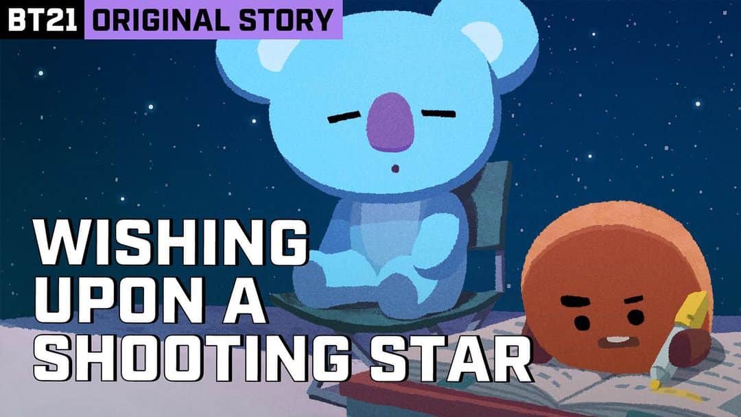 BT21 Stars of tomorrow, UNIVERSTAR!さんのインスタグラム写真 - (BT21 Stars of tomorrow, UNIVERSTAR!Instagram)「If you wish upon a shooting star, will it come true? 🌠  BT21 ORIGINAL STORY <Starry, Starry Night>  SHOOKY's kept this one especially close to the heart.  👉 Link in bio!  #BT21_ORIGINAL_STORY #ANIMATION #SHOOKY #KOYA #SHOOTINGSTARS #WISH #BT21」11月30日 18時03分 - bt21_official