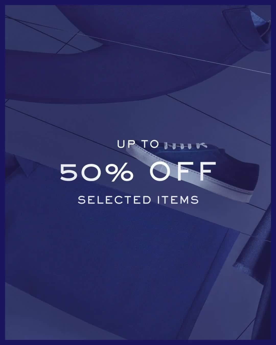 のインスタグラム：「You heard us right. For Cyber Monday we are now offering up to 50% off selected lines. What are you waiting for? Head to the link in bio to shop.」