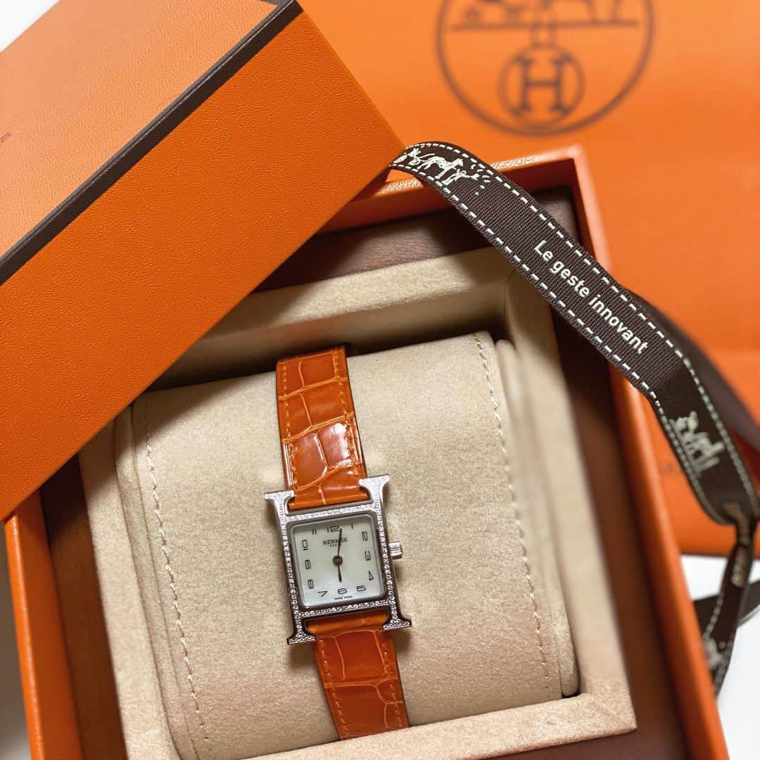 東條みさのインスタグラム：「新しいの🧸🎗 #hermes」