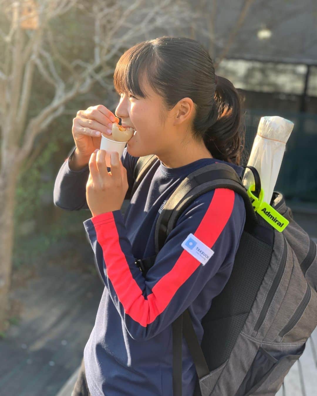 佐藤久真莉のインスタグラム：「おいしい~😊練習後の煮卵は最高！﻿ ﻿ #テニス ﻿ #テニス女子﻿ #テニスウェア ﻿ #プロテニスプレイヤー ﻿ #スポーツ ﻿ #スポーツウェア ﻿ #スポーツ女子 ﻿ #武内総合会計﻿ #富士薬品 ﻿ #アドミラルアスレ﻿ #吉田歯科クリニック ﻿ #ヨネックス ﻿ #professionaltennis ﻿ #tennis ﻿ #tennisgirl ﻿ #tennisplayers ﻿ #sports ﻿ #admiralathletics」