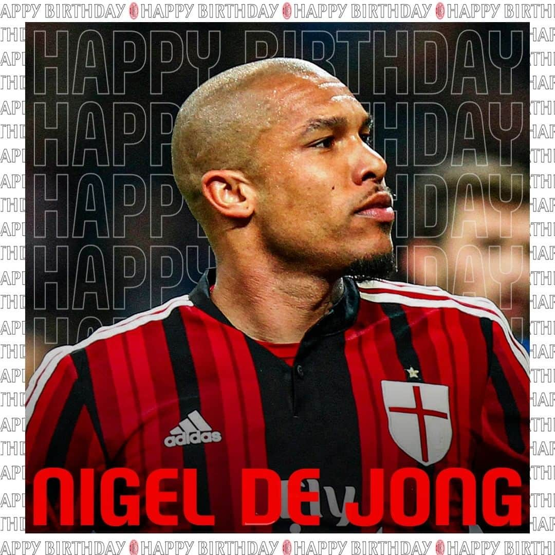 ACミランさんのインスタグラム写真 - (ACミランInstagram)「Happy birthday, @nigeldejong! We salute you! 🎂🔴⚫  #SempreMilan」11月30日 20時00分 - acmilan