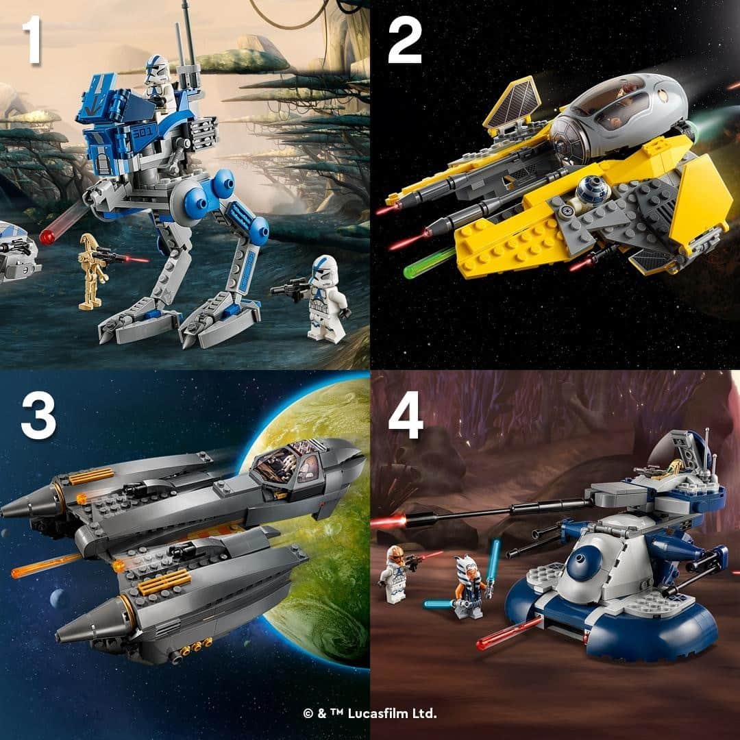 LEGOさんのインスタグラム写真 - (LEGOInstagram)「Which Clone Wars vehicle is your favorite? Comment below! #LEGOStarWars #StarWars #CloneWars」11月30日 21時00分 - lego