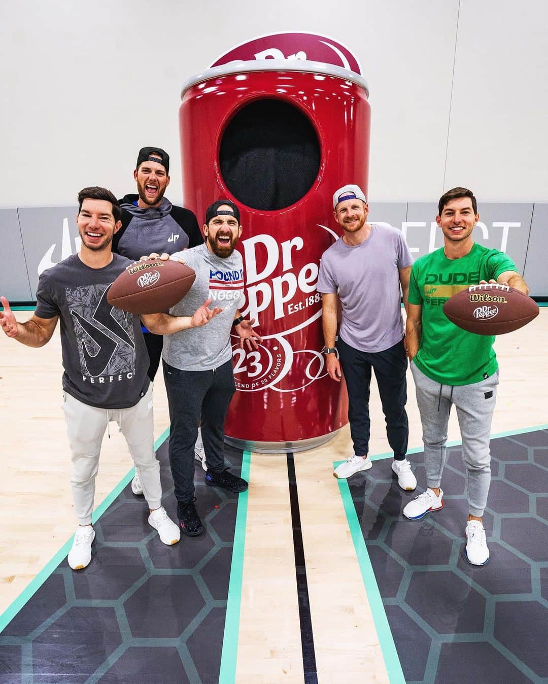 Dude Perfectのインスタグラム：「One week from today we’re kicking off FOUR STRAIGHT Overtime episodes in December in a HUGE way with our friends @drpepper!  Who’s ready?! 👋 #DrPepperPartner」