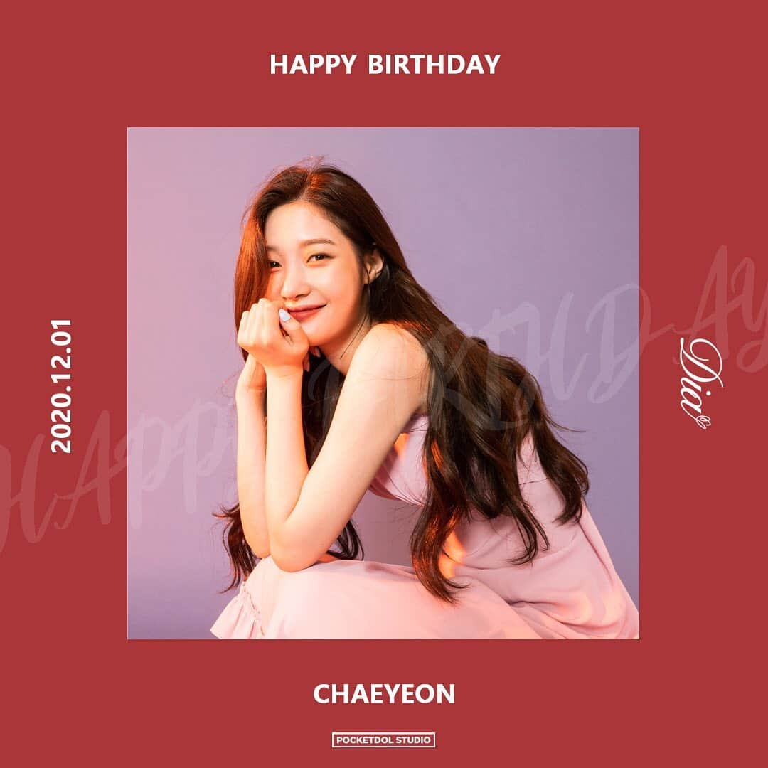 DIAさんのインスタグラム写真 - (DIAInstagram)「⠀ [🎂] ⠀ ♥HAPPY CHAEYEON DAY♥⠀ ⠀ 오늘은 다이아 정채연의 생일입니다!⠀ 채연에게 축하 메세지를 보내주세요:D⠀ ⠀ #HAPPCHAEYEONDAY⠀ #다이아 #DIA⠀ #채연 #CHAEYEON⠀ #에이드 #AID」12月1日 0時00分 - mbk.dia