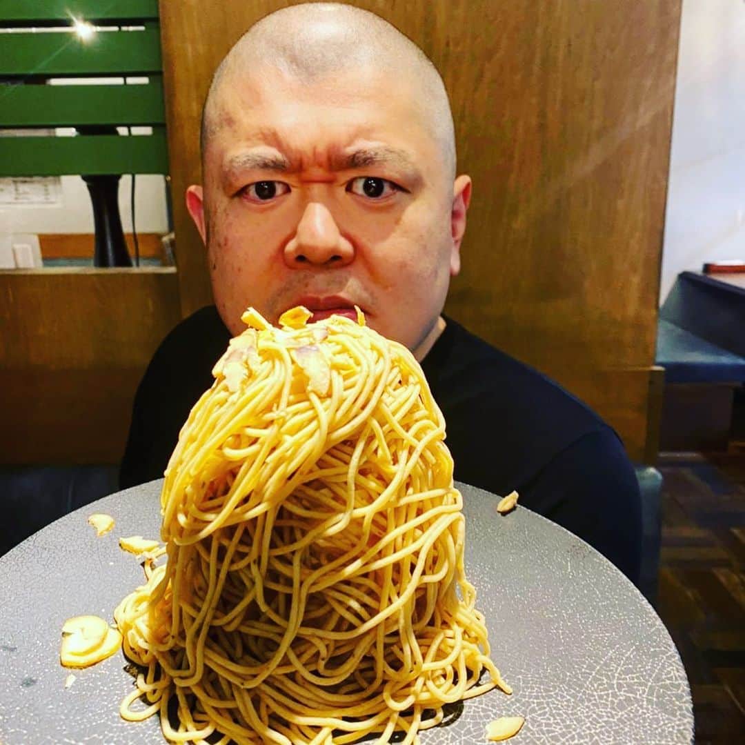 のインスタグラム：「Not spaghetti！  I love mont blanc」
