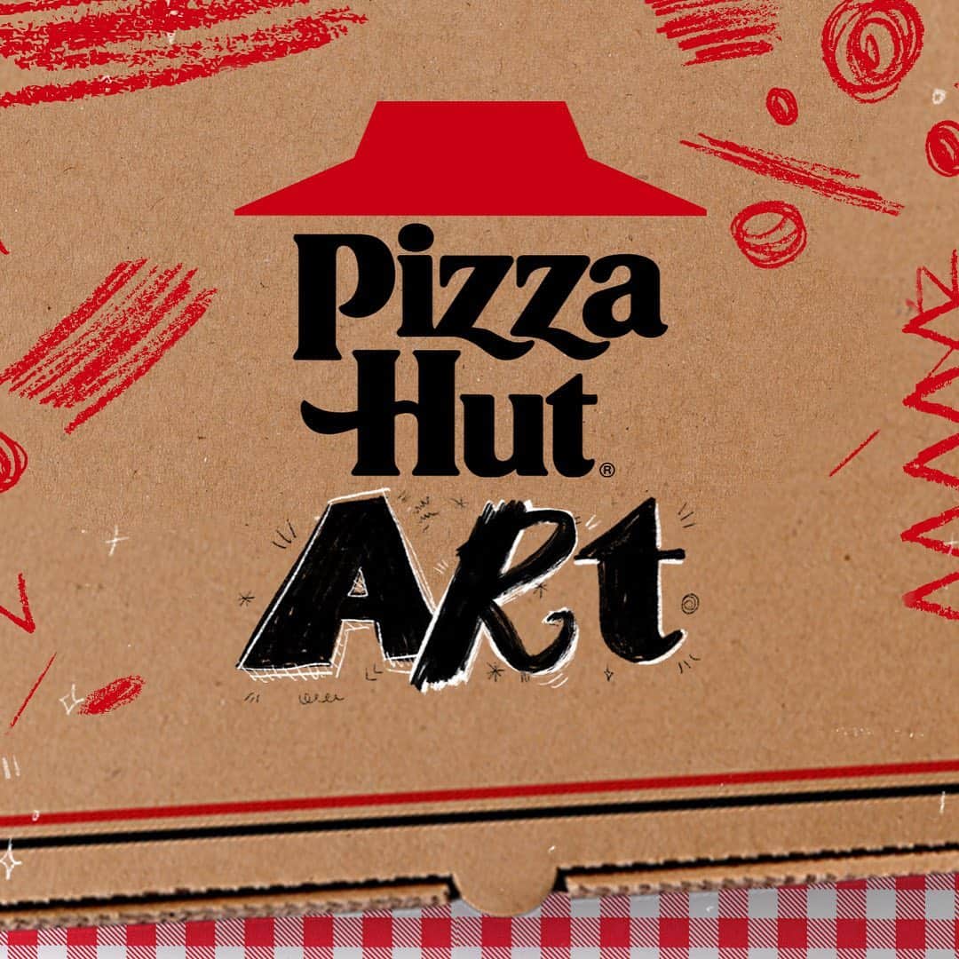 Pizza Hutのインスタグラム：「Getting tired of all those puzzles and banana bread recipes? Use our box as your canvas to create the ultimate work of art. Post it to your page using #PizzaHutArt, #Promotion and tag @pizzahut for a chance to win some free 🍕😋.  - Blank box can be found at the link in our bio! - No purchase necessary. Rules: https://bit.ly/37phzSH」