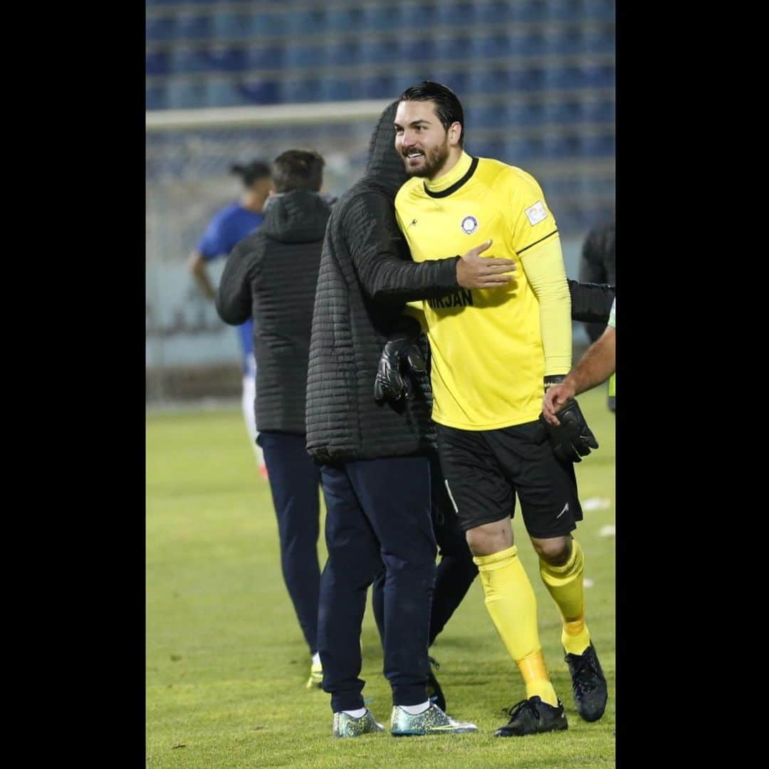 アリレザ・ハギギのインスタグラム：「Good Game, Good Win, Thank GOD! _____________________________________  بازی خوب، برد خوب، خدارو شکر! 🙏⚽️✌️」