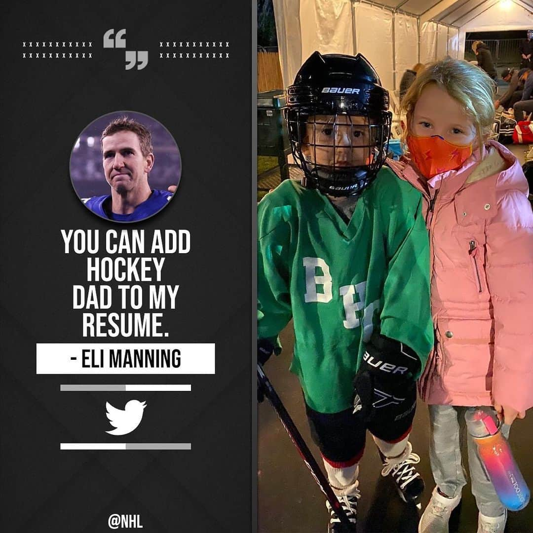 NHLさんのインスタグラム写真 - (NHLInstagram)「We're happy to have you, Eli Manning.」12月1日 2時54分 - nhl