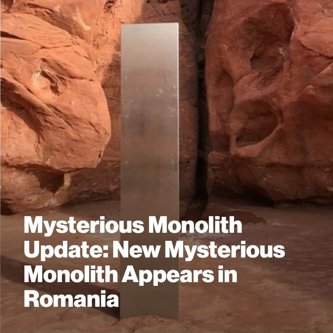 VICEさんのインスタグラム写真 - (VICEInstagram)「🚨 UPDATE 🚨⁠ ⁠ An almost identical structure to the now-famous Utah monolith has been found across the world in Romania.⁠ ⁠ Link in bio.」12月1日 3時50分 - vice