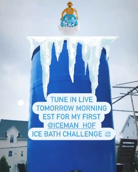 ダニエル・アエンのインスタグラム：「Lol tomorrow I go brrrrrrrrr 🥶 @iceman_hof」