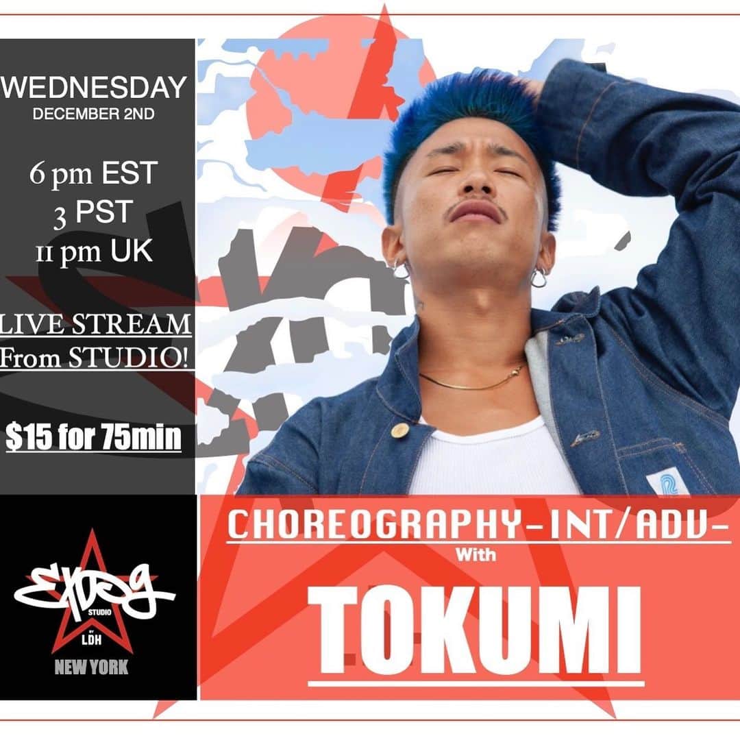 EXILE PROFESSIONAL GYMさんのインスタグラム写真 - (EXILE PROFESSIONAL GYMInstagram)「SAVE THE DATE !!!! WEDNESDAY, DEC 2ND 6pm EST  Who’s back....?🔥🔥🔥🔥🔥🔥🔥🔥🔥🔥🔥 live stream class with amazing @tokumiwatanabe 😍😍😍😍 . 😍😍😍😍😍😍😍😍😍😍  . . CANT WAIT to see you all there ! 😍😍😍😍👏🏽👏🏽👏🏽👏🏽👏🏽👏🏽 . Registration is open !!! . How to book🎟 ➡️Sign in through MindBody (as usual) ➡️15 minutes prior to class, we will email you the private link to log into Zoom, so be sure to check your email! ➡️Classes will start on time, so make sure you pre register, have good wifi and plenty of space to safely dance! . . Zoom Tips🔥 📱If you plan to use your phone, download the Zoom app for the best experience. 🤫Please use the “mute” button when you are not speaking to prevent feedback. 💃You do not have to join displaying your video or audio, but we do encourage it so teachers can offer personalized feedback and adjustments. . 🔥🔥🔥🔥🔥🔥🔥🔥🔥 . #expgny #onlineclasses #newyork #dancestudio #danceclasses #dancers #newyork #onlinedanceclasses」12月1日 3時53分 - expg_studio_nyc