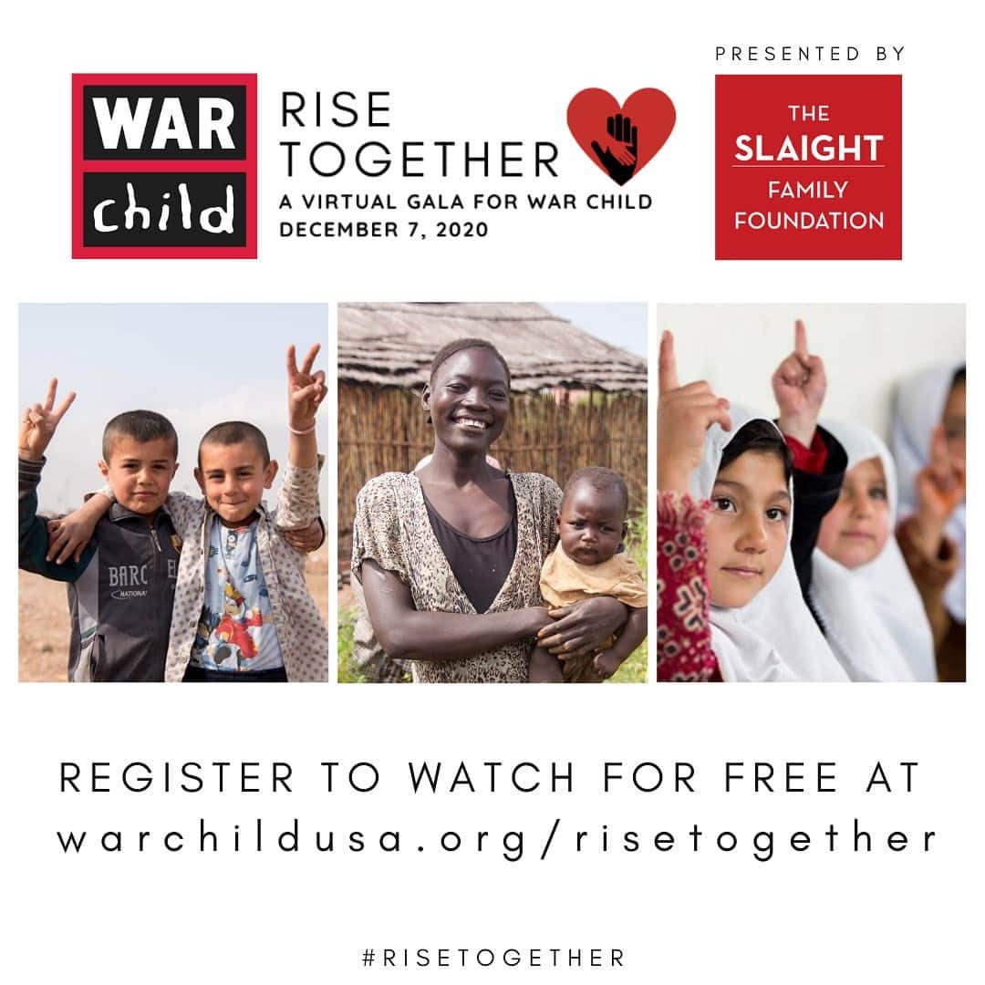 パトリック・J・アダムスのインスタグラム：「Please join me, @theofficialsting, @lyle_lovett, @iamlpofficial, War Child Ambassadors @chantalkrev, @mingey and @thomas_sadoski, plus @sheaunmckinney, @halfadams and more on December 7th at 8pm EST as we #RiseTogether for @warchildusa’s virtual gala. This special event will feature intimate musical performances, storytelling, and fun - but most importantly it will be an evening to learn about the real impact you can have on a vulnerable child’s life. All proceeds will support War Child's critical COVID-19 response programs for communities that are already vulnerable and recovering from the shock of war and conflict. To find out more and to register to watch this free event visit: warchildusa.org/risetogether I #RiseTogether with War Child to empower children and families to overcome the brutal impact of war and violence especially at this critical time. I hope you will too. #WarChild」