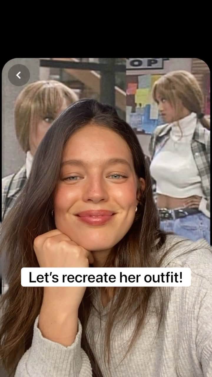 エミリー・DiDonatoのインスタグラム：「Day 6 recreating outfits I found on Pinterest: The Fresh Prince Of Bel-Air edition. I’ve always loved @tyrabanks and I was obsessed with her look here. How do you think I did?! I couldn’t figure out what shoes she had on so I had to wing it.   Jeans: @isabelmarant  Belt: @blowthebelt  Top: @nphilanthropy  Flannel: (my dads lol) @jcrew  Shoes: @axelarigato   Who should I do next?!」