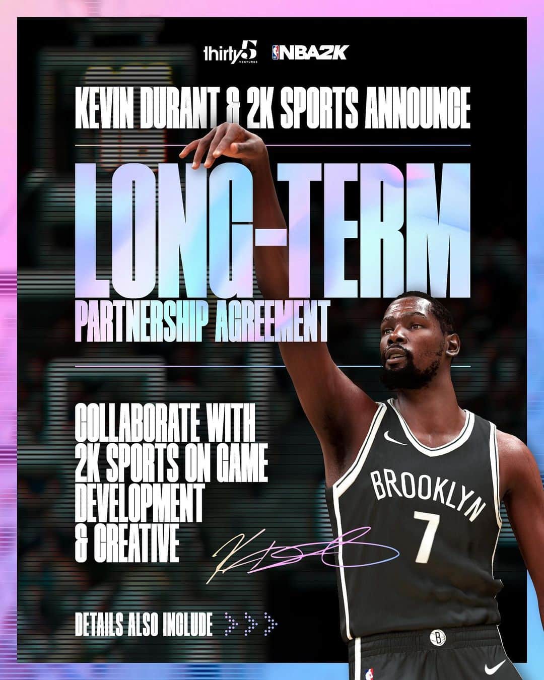 Brooklyn Netsさんのインスタグラム写真 - (Brooklyn NetsInstagram)「Introducing a one-of-a-kind KD/2K collab 🔥 @theboardroom」12月1日 6時21分 - brooklynnets