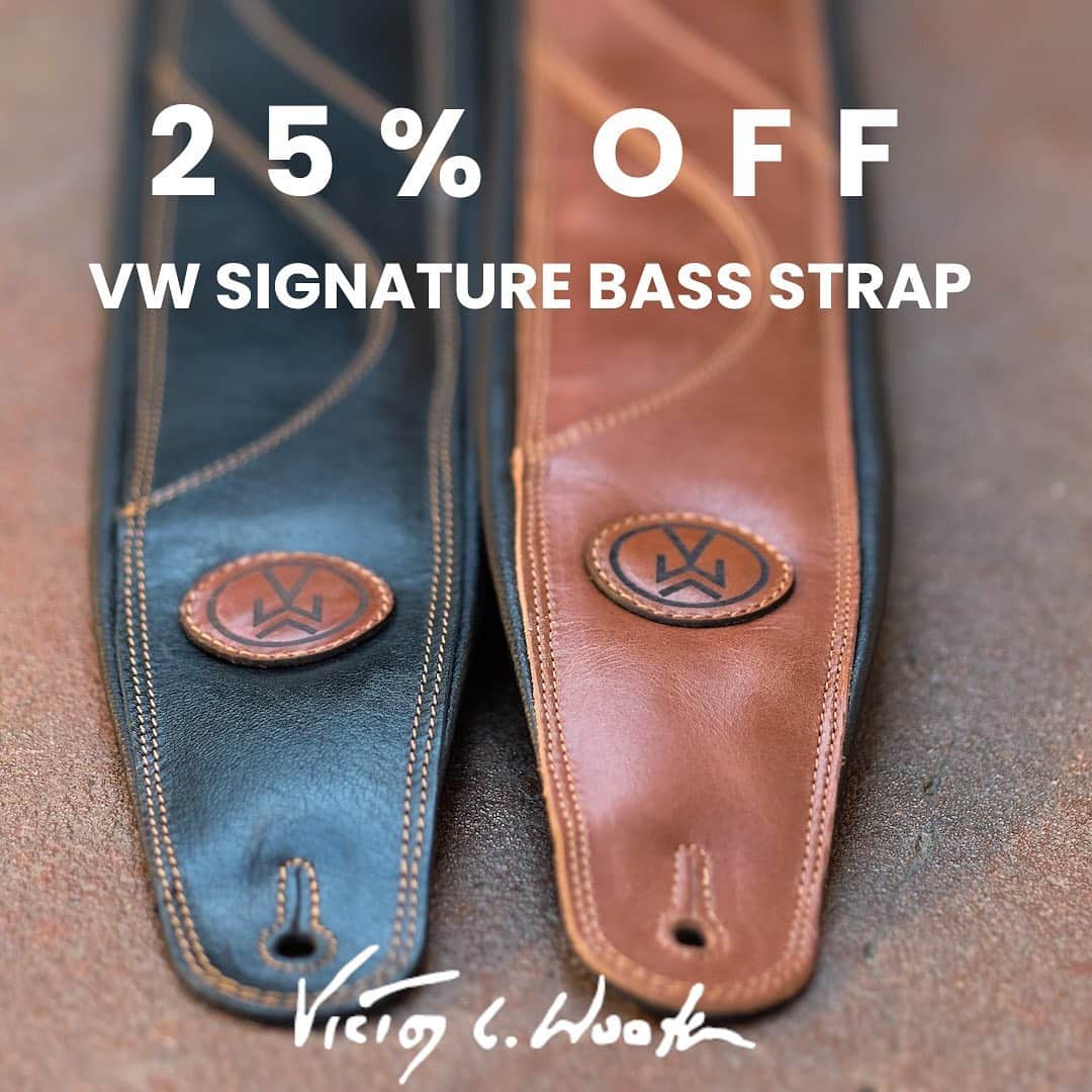 ヴィクター・ウッテンのインスタグラム：「CYBER MONDAY SALE! Our VW Signature Bass Straps are almost sold out! Get yours today before the CYBER MONDAY SALE is over! Everything 25% OFF! Sale Ends at Midnight! www.VixMerch.com  Link in Bio」