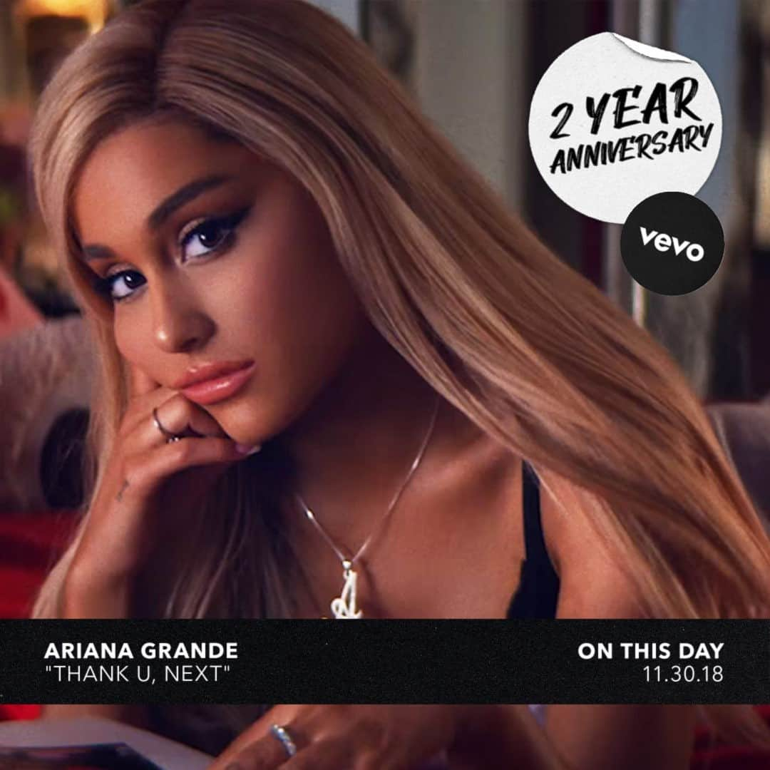 Vevoさんのインスタグラム写真 - (VevoInstagram)「Find all the cameos in "thank u, next" on the 2 year anniversary of @arianagrande's iconic vid 👀 ⠀⠀⠀⠀⠀⠀⠀⠀⠀ ▶️[Link in bio] #ArianaGrande #thankunext」12月1日 7時00分 - vevo