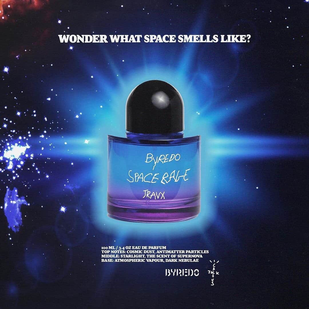 HYPEBEASTさんのインスタグラム写真 - (HYPEBEASTInstagram)「@hypebeaststyle: @travisscott has released his latest collaboration involving @officialbyredo with a candle and perfume called "Space Rage." Both scents are to smell like "cosmic dust, antimatter particles, starlight, atmospheric vapour" and more.⁠⠀ Photo: Travis Scott」12月1日 7時03分 - hypebeast