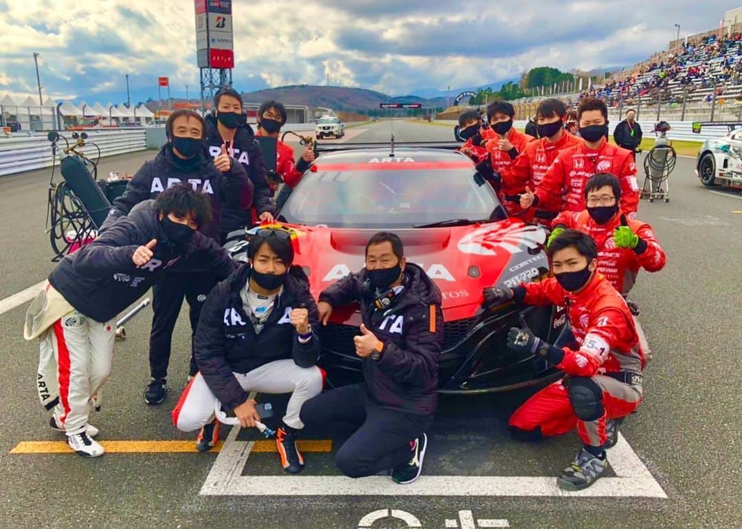 松下信治のインスタグラム：「ありがとう ARTA NSX #55 🍊」