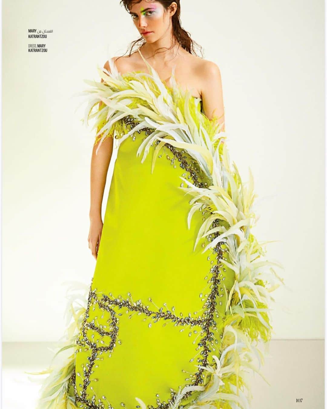 メアリーカトランズのインスタグラム：「SS20 Golden Ratio featured in Vogue Arabia. #marykatrantzou   Publication: @voguearabia  Story: Love Letter To Lebanon Journalist: Celia Arias Published: July 2020」